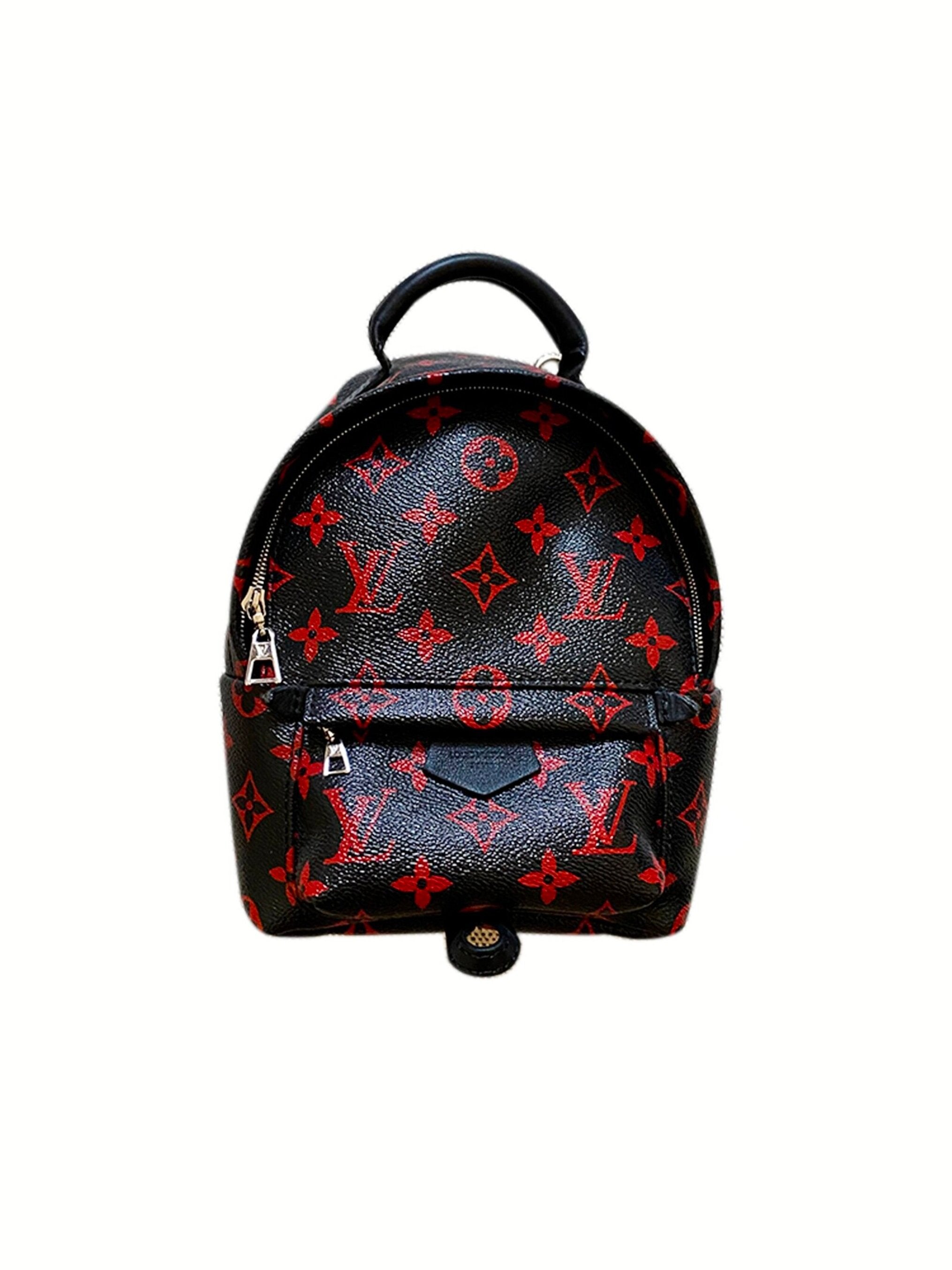 Palm springs leather backpack Louis Vuitton Black in Leather  23386807