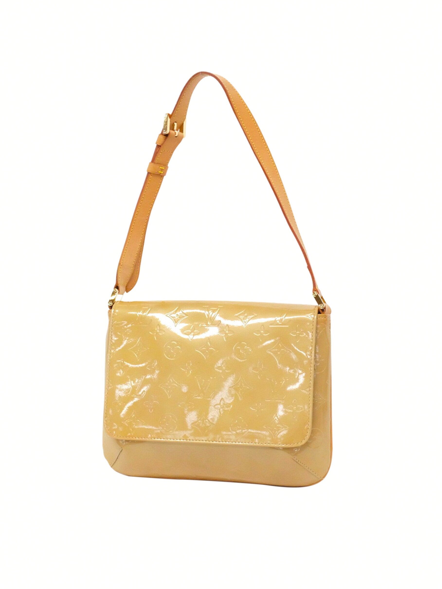 Louis Vuitton 2000s Yellow Vernis Shoulder Bag