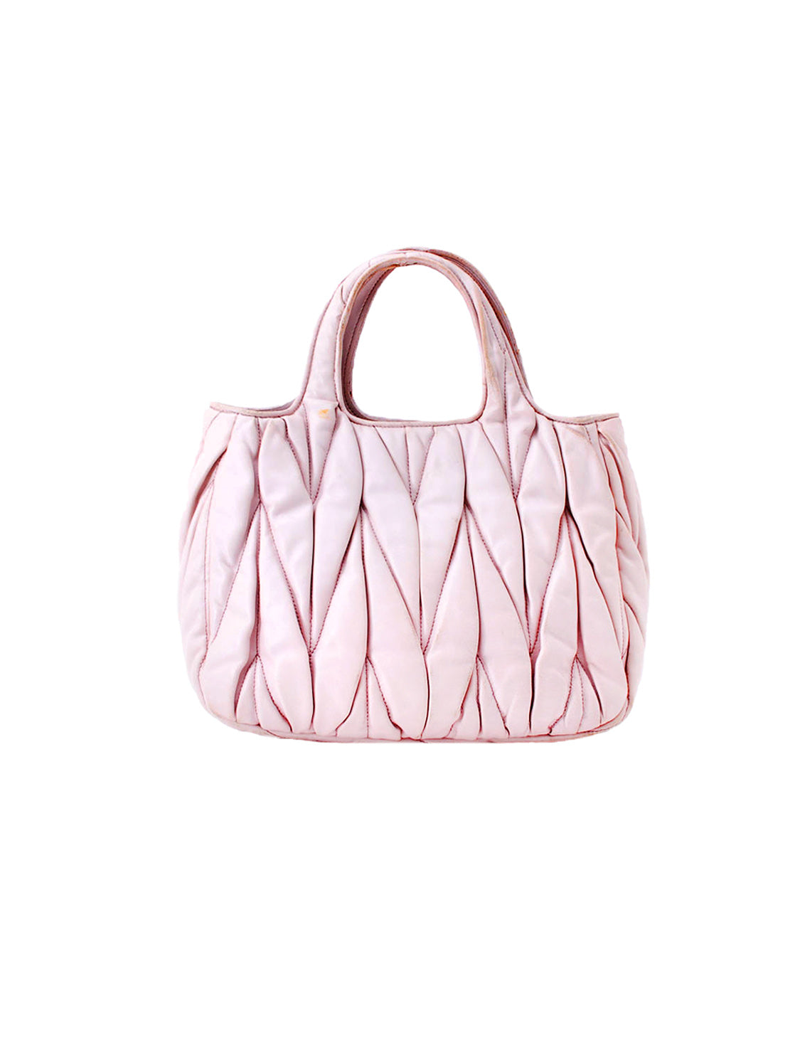 Miu Miu Pastel Pink Matelassé Leather Bow Tote - ShopStyle