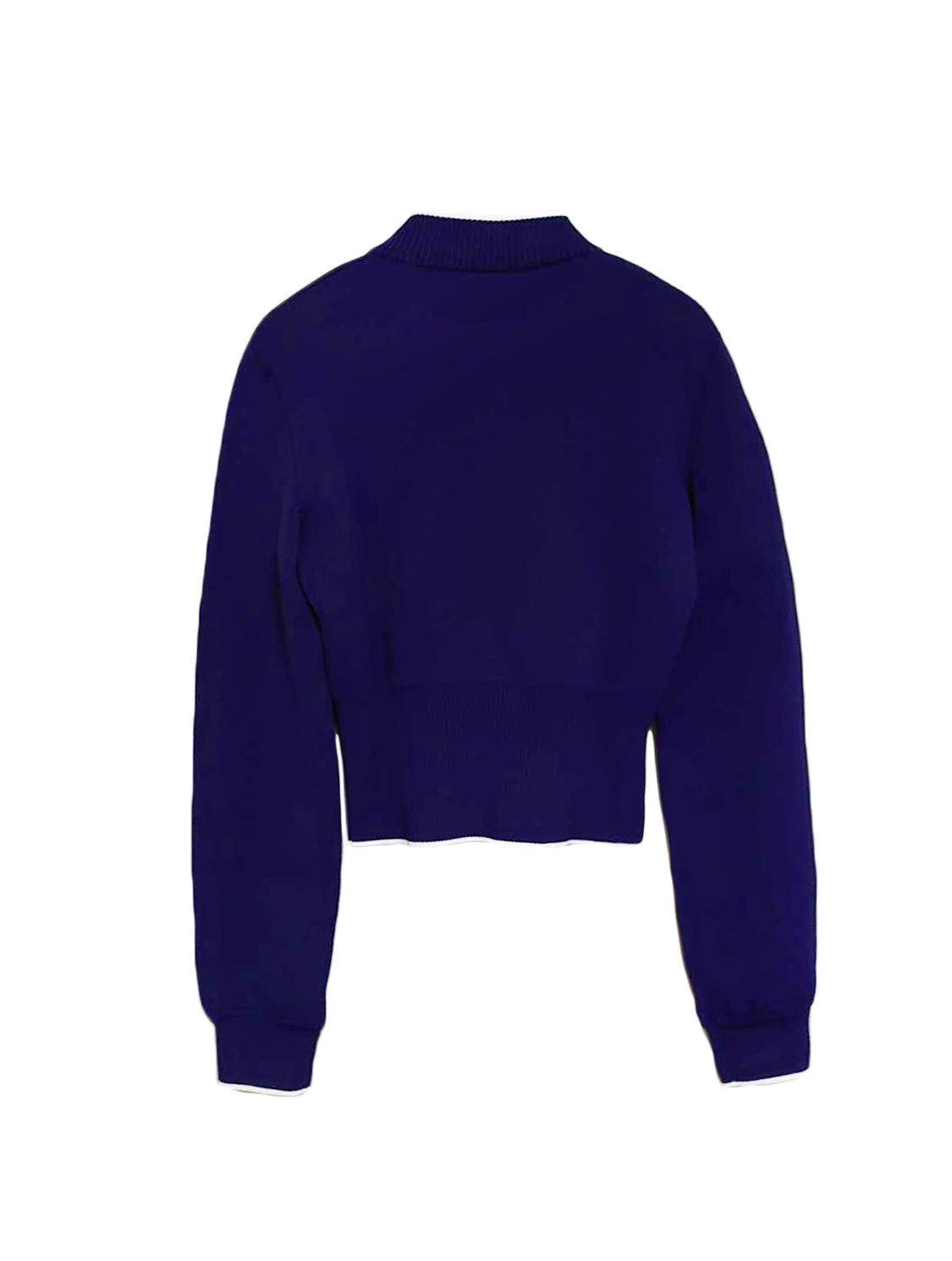 Miu Miu 2018 Blue Knit Zip Up Sweater · INTO