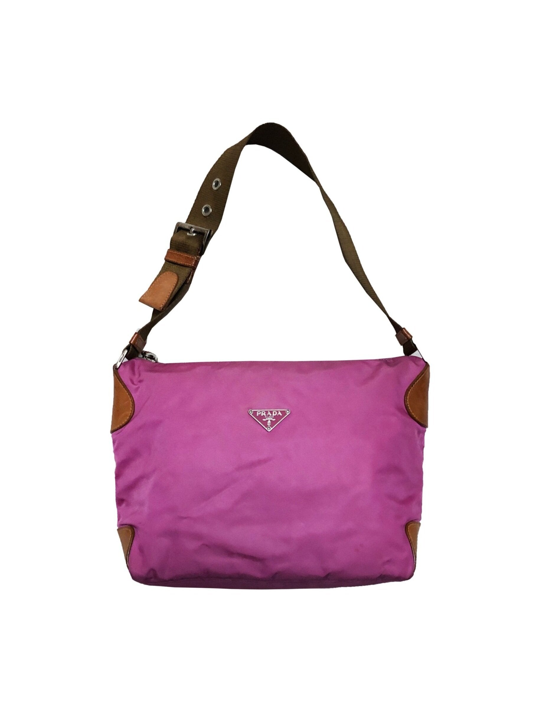 Prada 2000s Pink Nylon Bag INTO