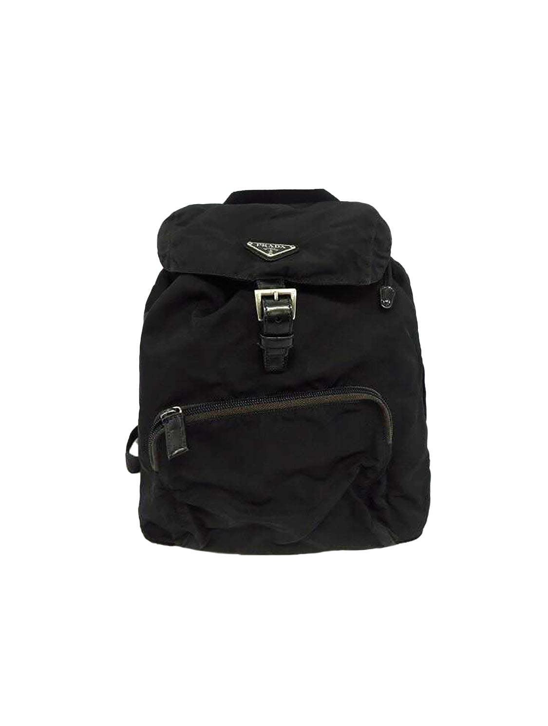 Prada 2000s Black Canvas Backpack
