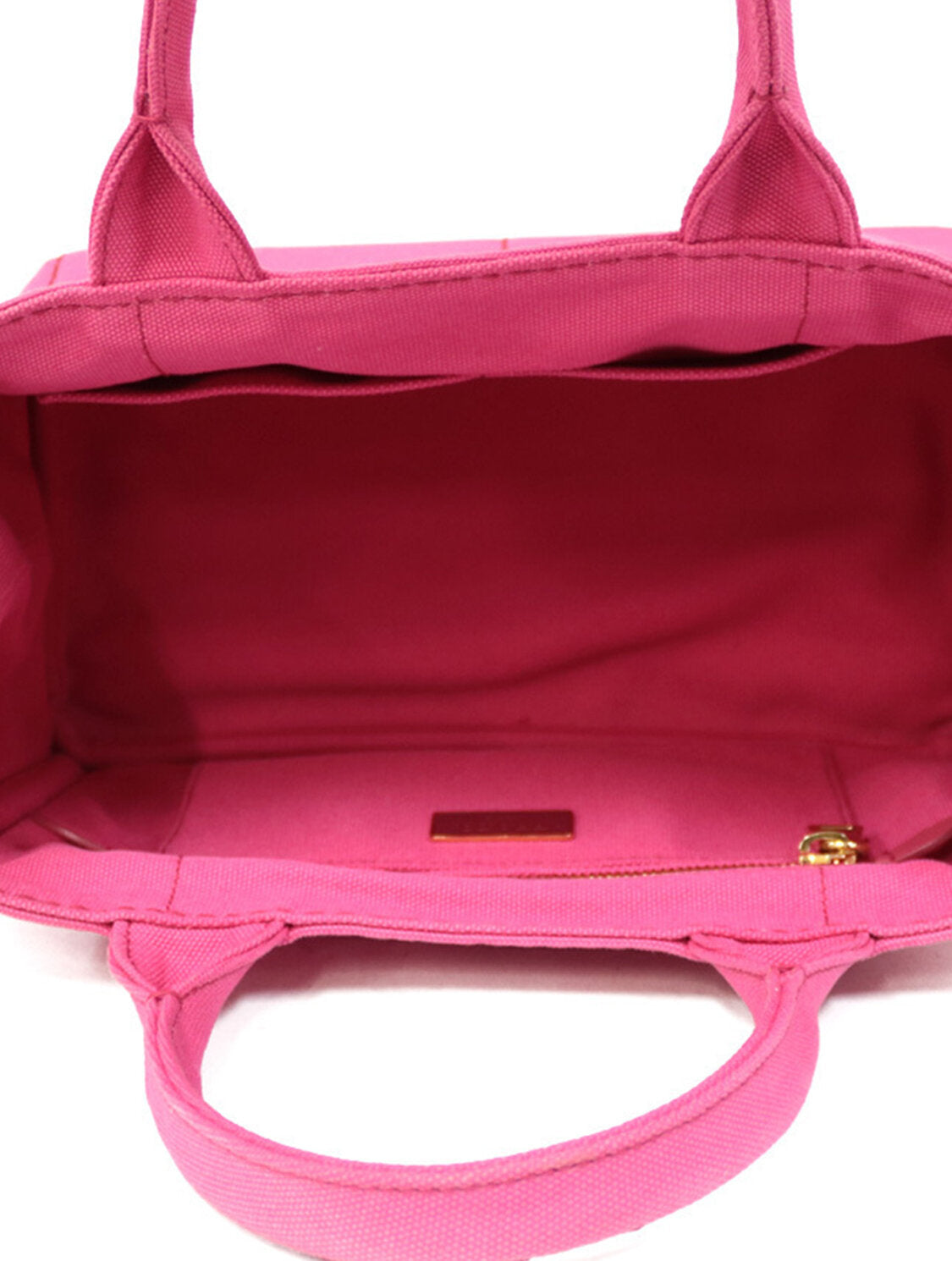 Prada 2000s Pink Denim Small Tote Bag