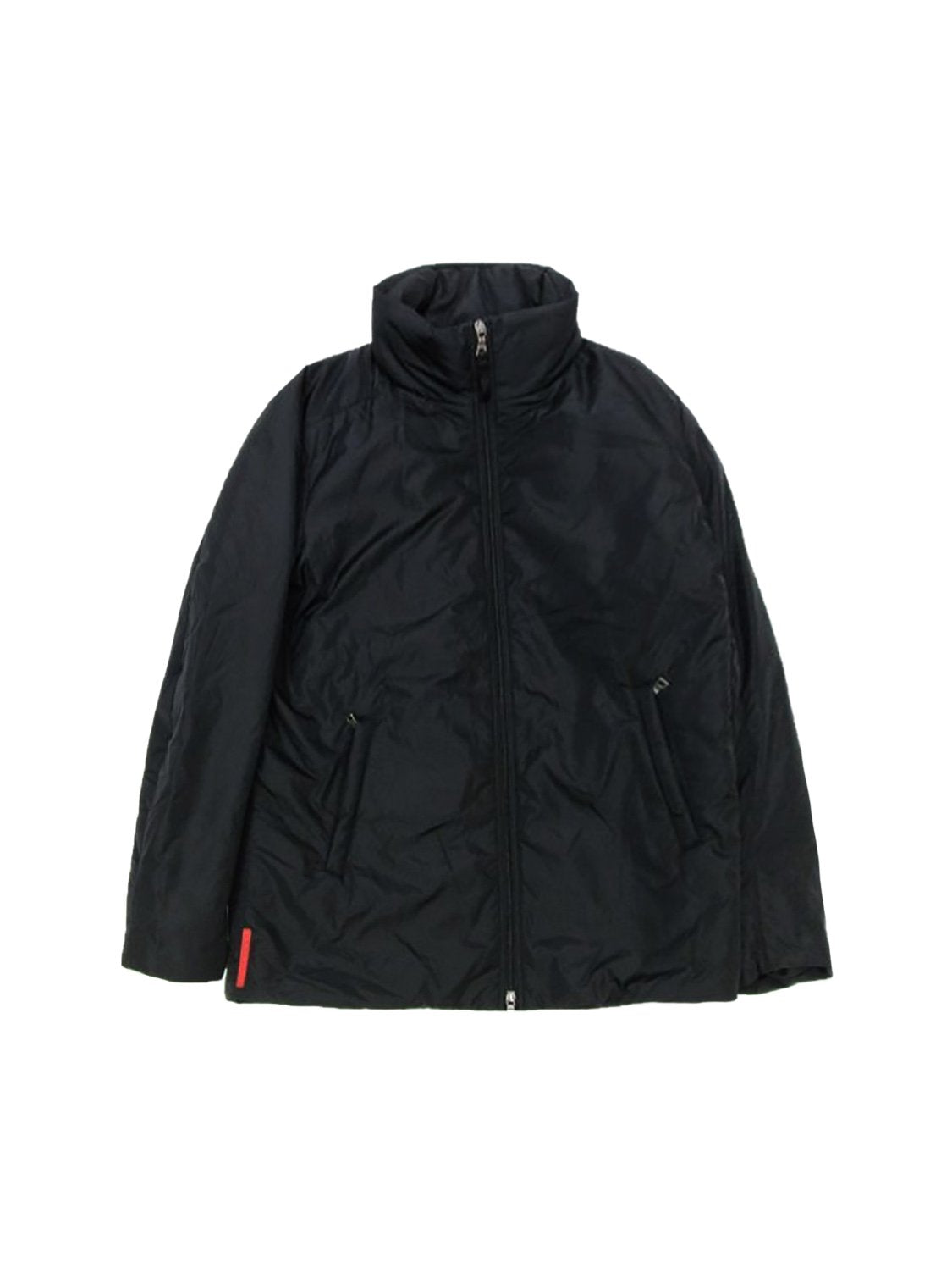 Prada 2000s Black Windbreaker Zip Jacket