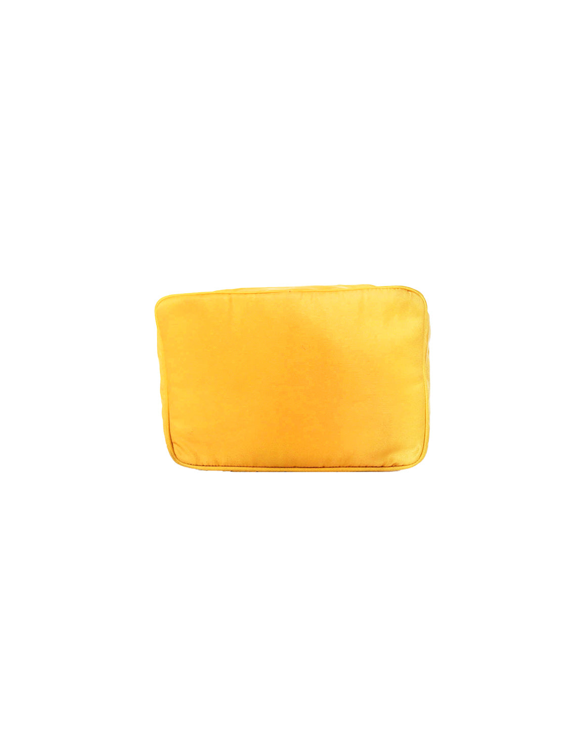 PRADA Pouch Nylon Yellow Auth 40326