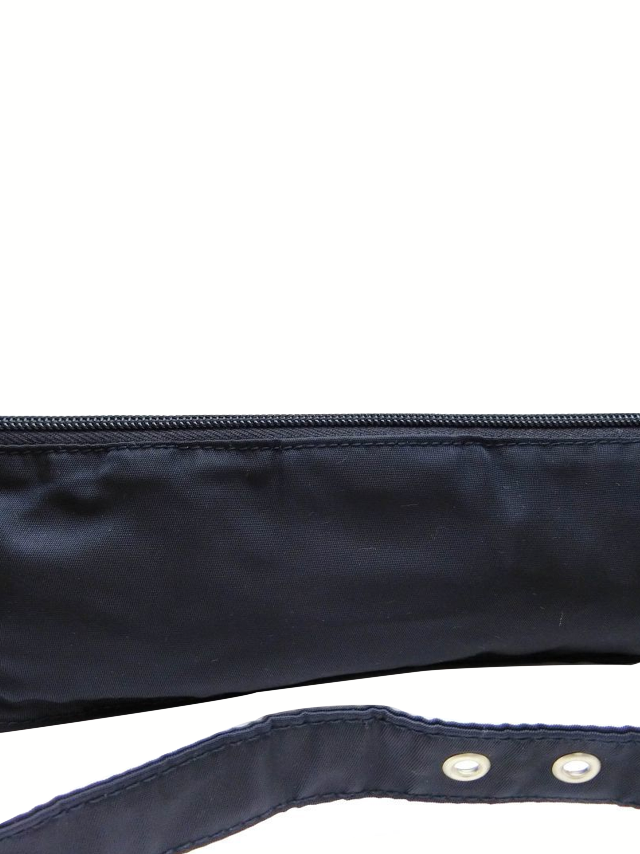 Prada 2000s Black Nylon Mini Waist Bag