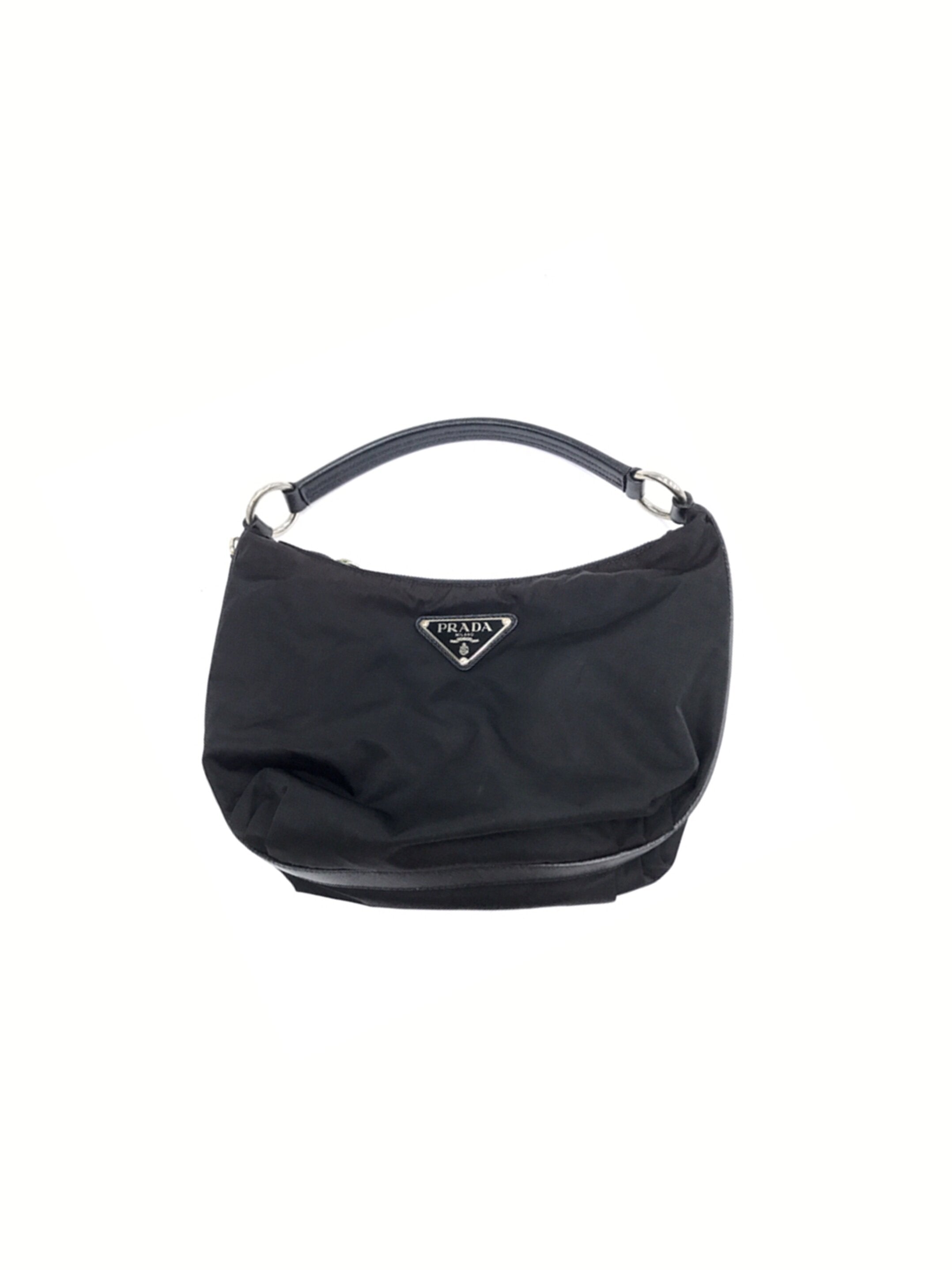 Prada 2000s Black Nylon Mini Handbag · INTO