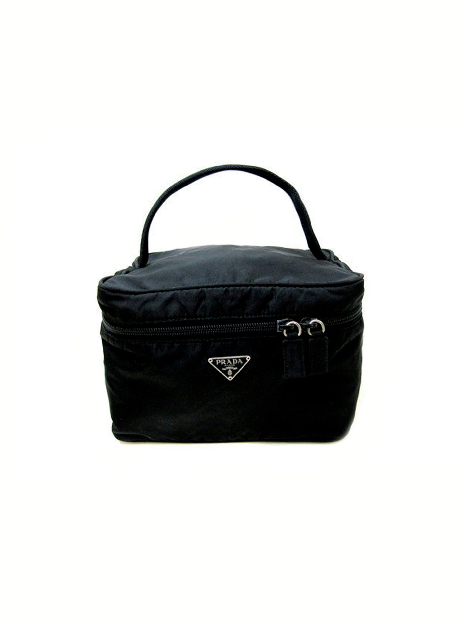 Prada 2000s Nylon Black Vanity Bag