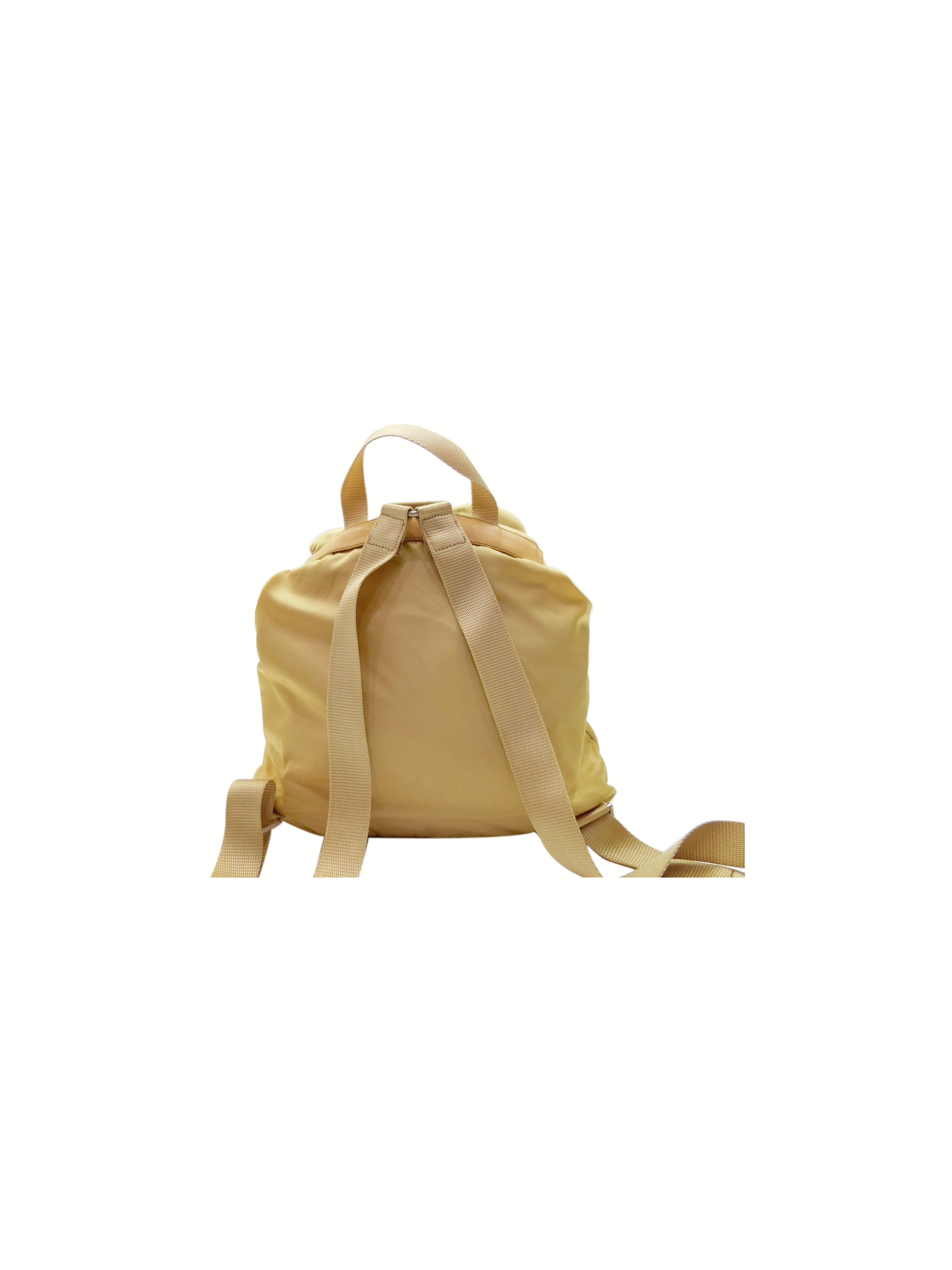 Prada 2000s Yellow Nylon Backpack