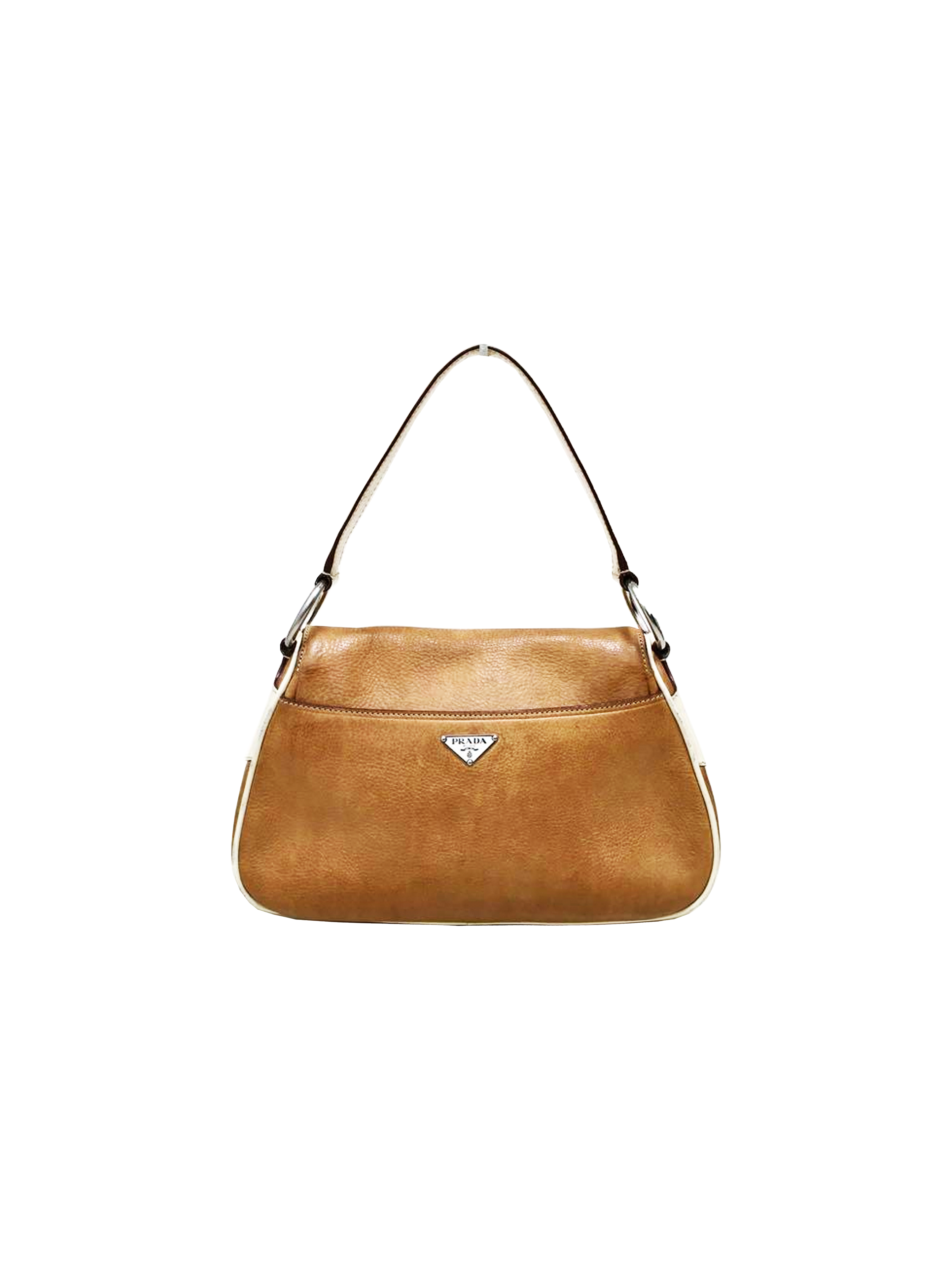 Saffiano Lux Bi-Color Bowler Bag