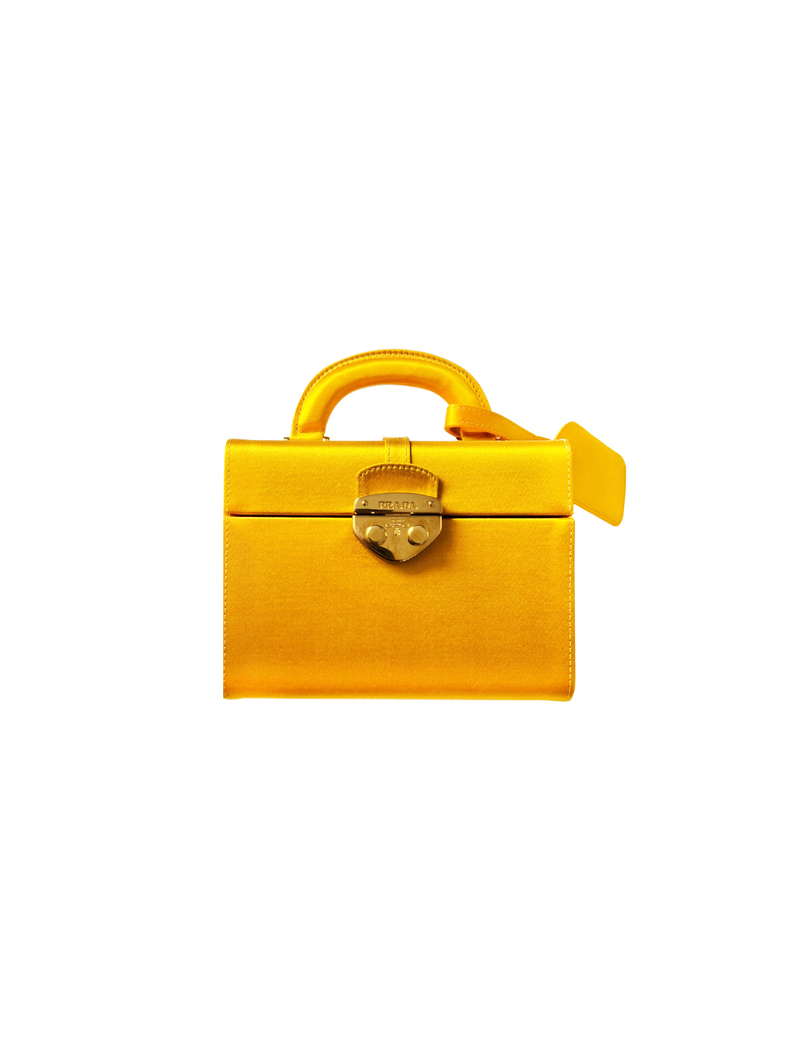 Prada Yellow Leather Shoulder Bag Mustard Pony-style calfskin ref.599641 -  Joli Closet