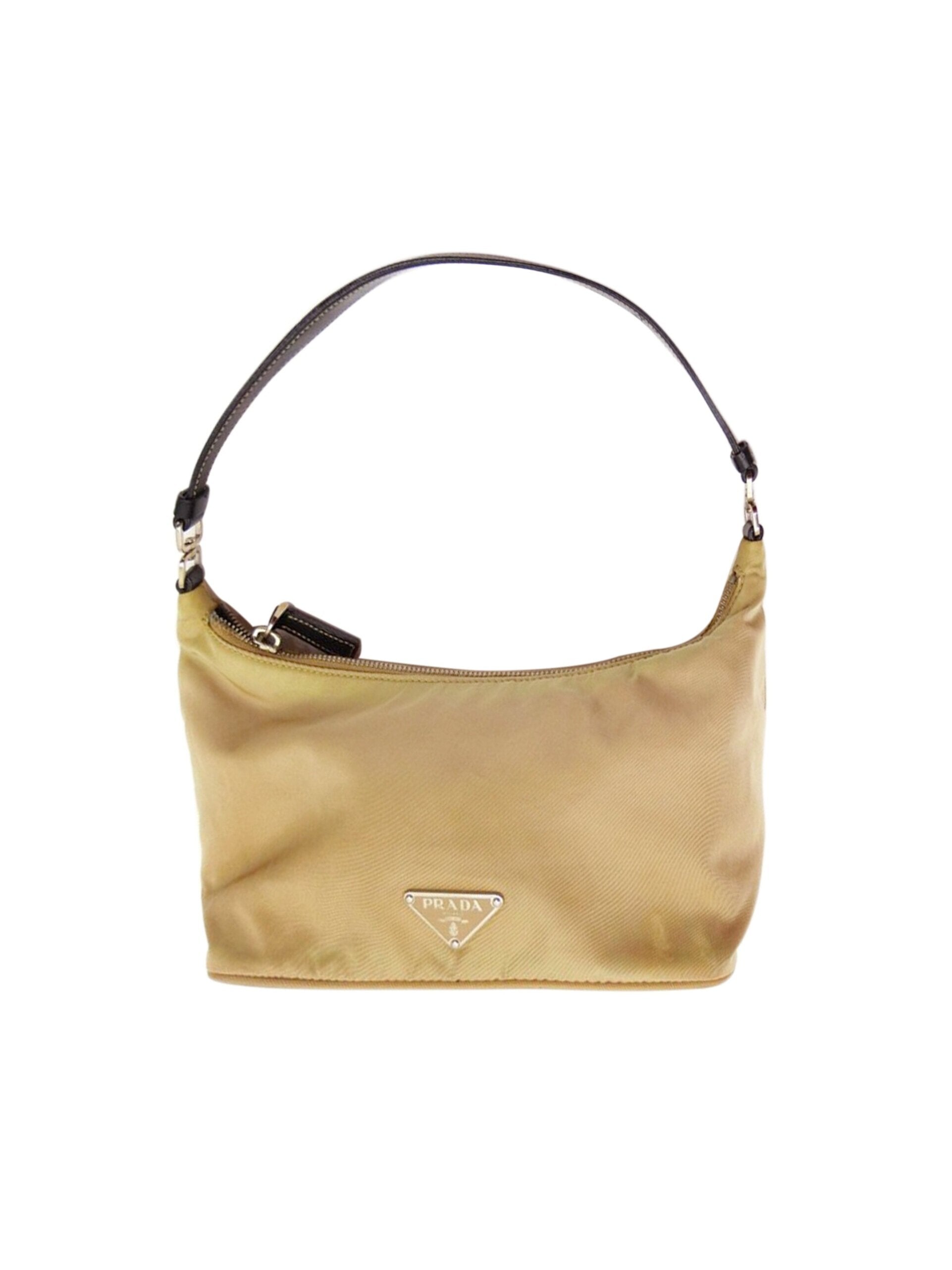 Prada 2000s Yellow Nylon Handbag