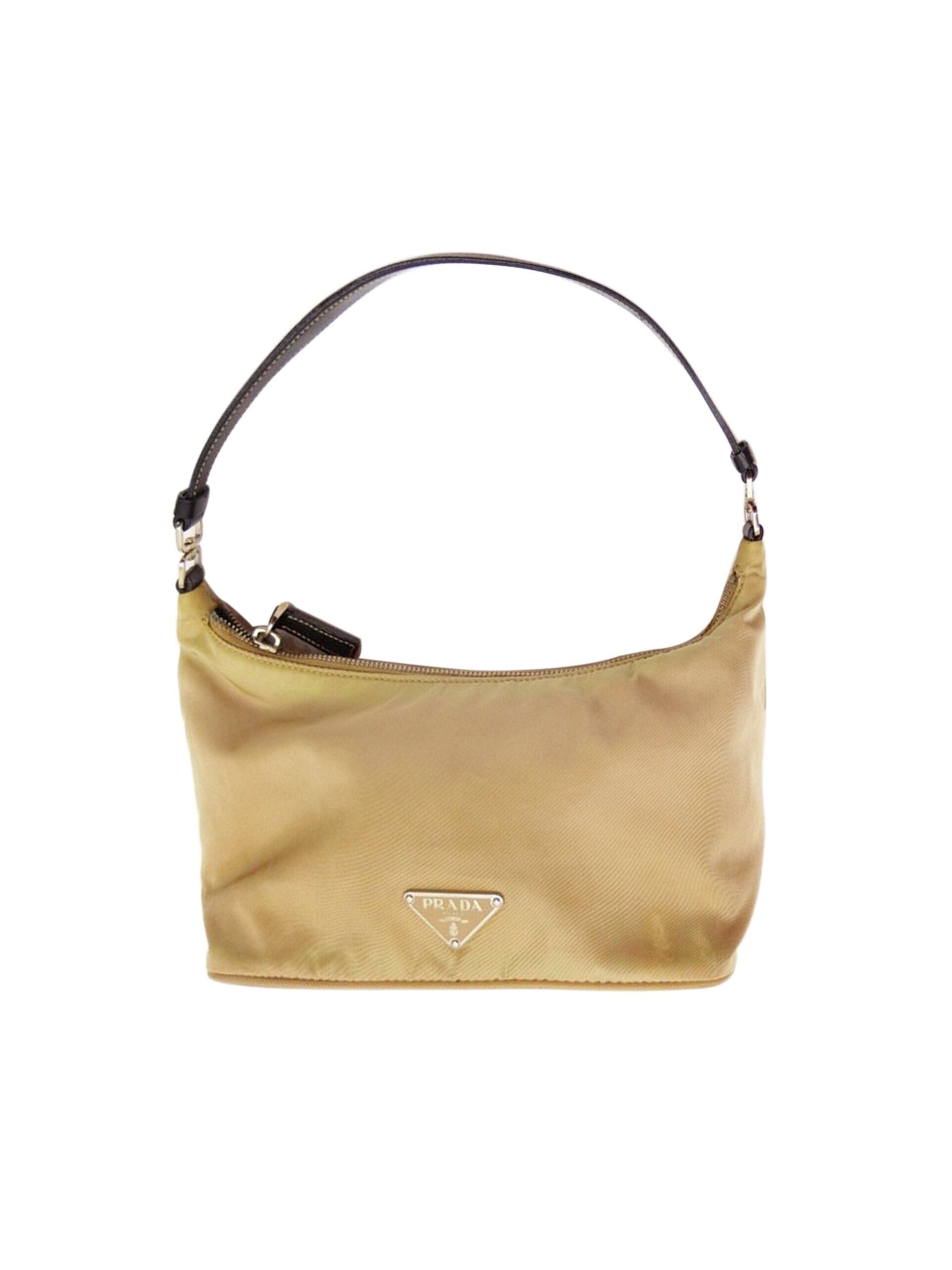 Prada 2000s Brown Tessuto Small Handbag · INTO