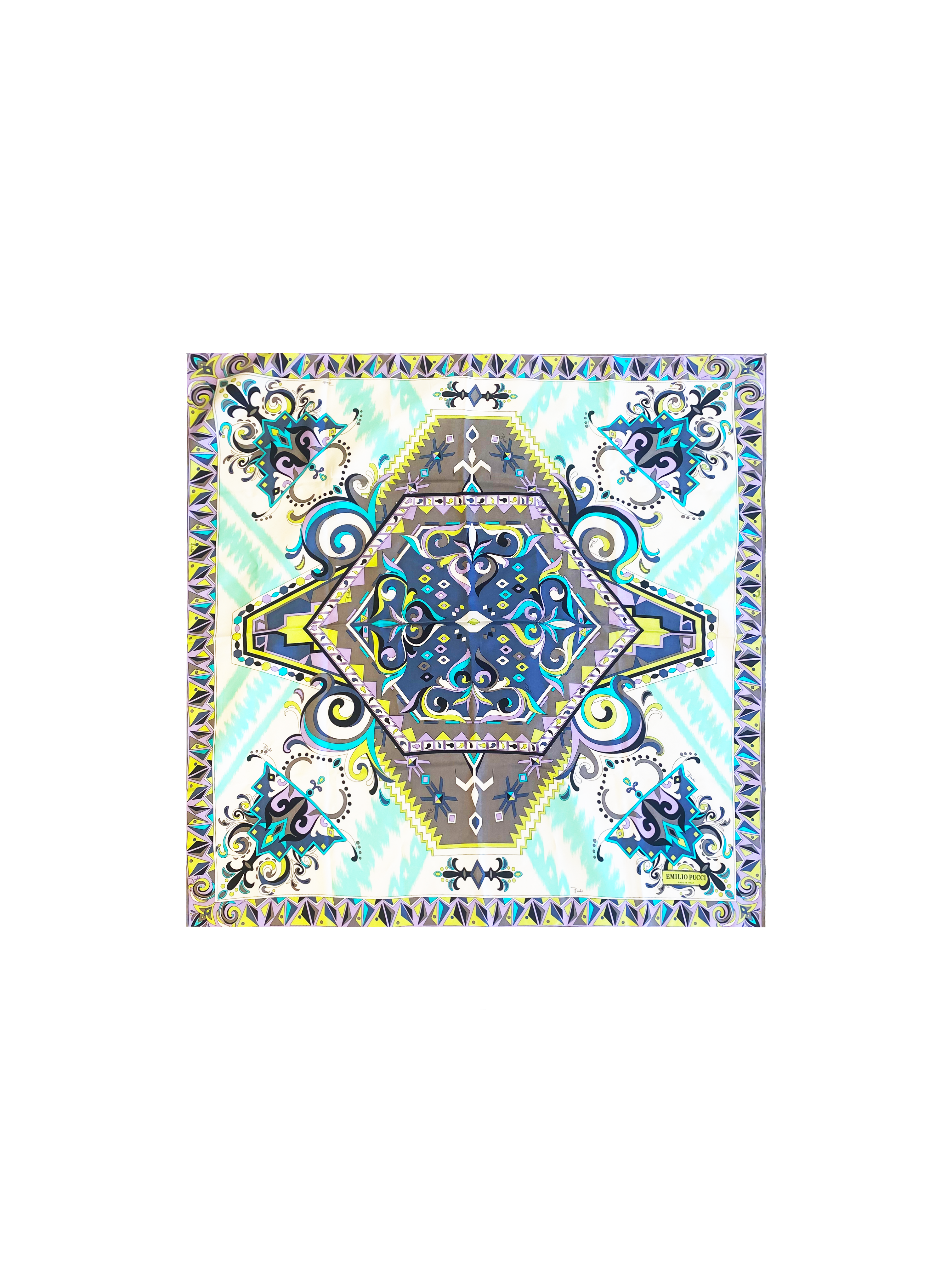 Emilio Pucci 2000s Paisley Silk Scarf