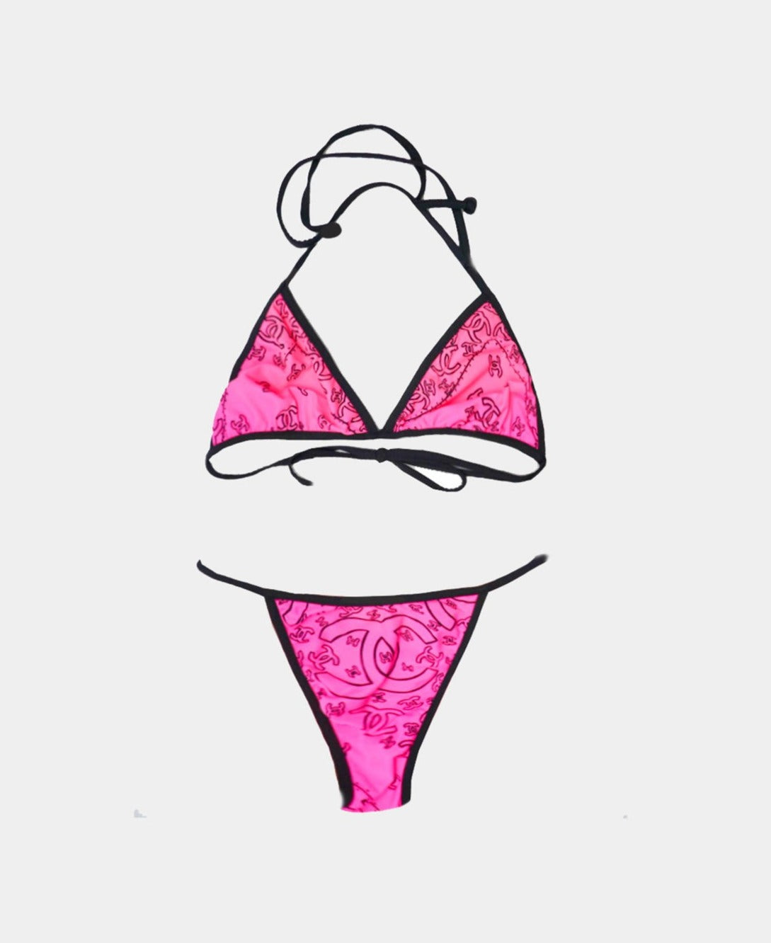 Chanel Bandana 1999 Hot Pink Swimsuit · INTO