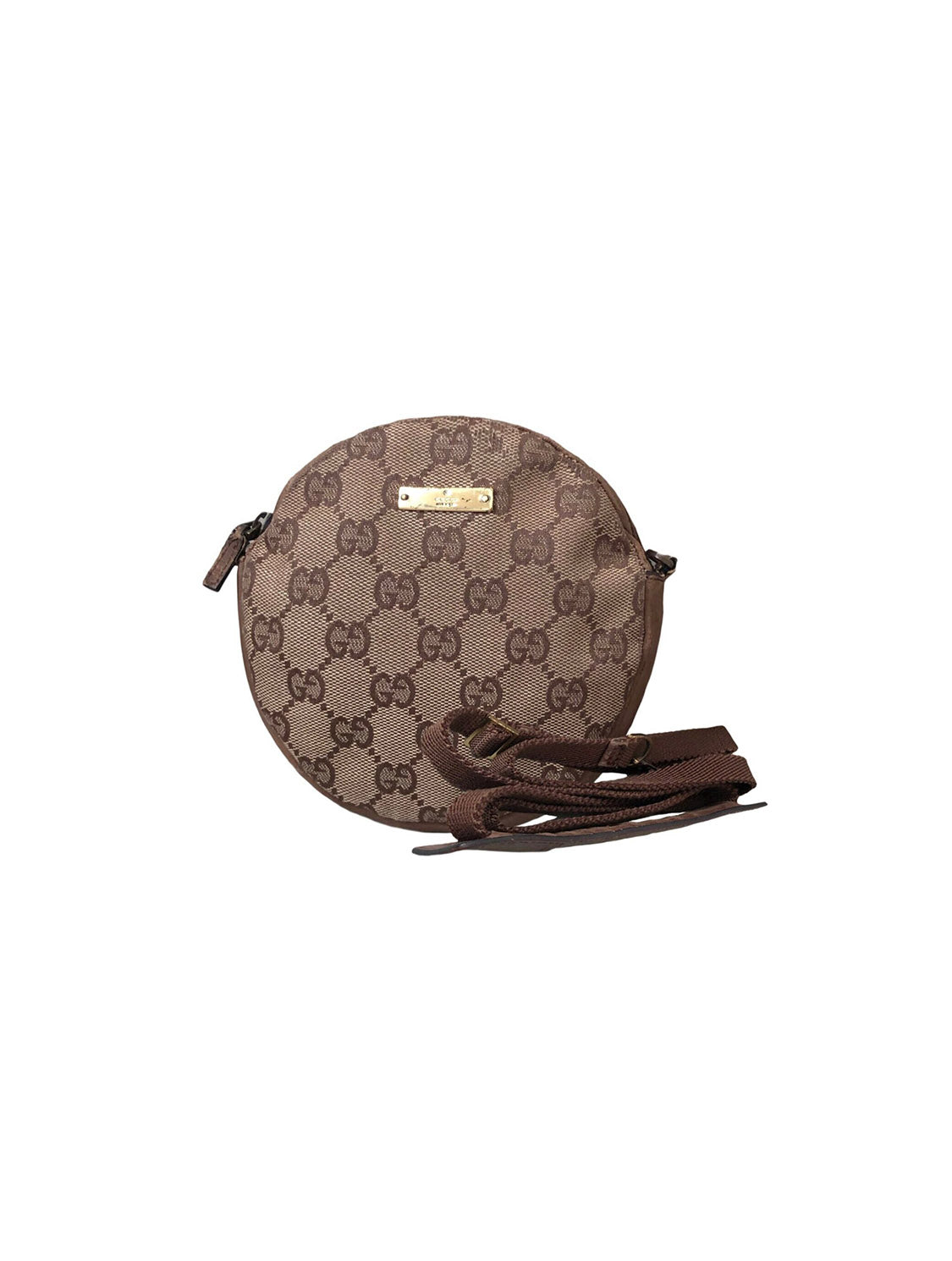 Gucci 2000s Round Monogram Shoulder Bag