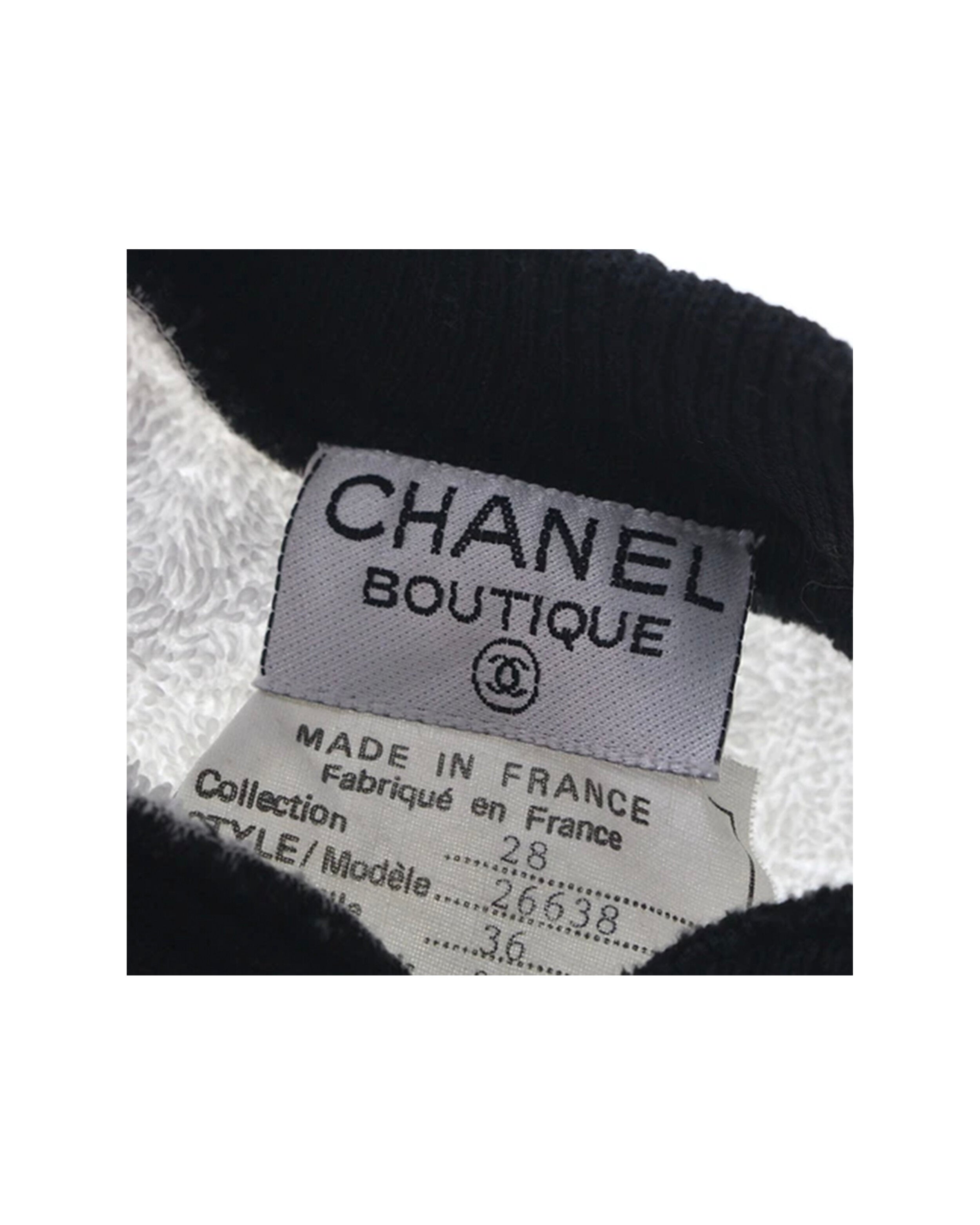 Chanel 2000s Rare Pile Terrycloth Sweatshirt