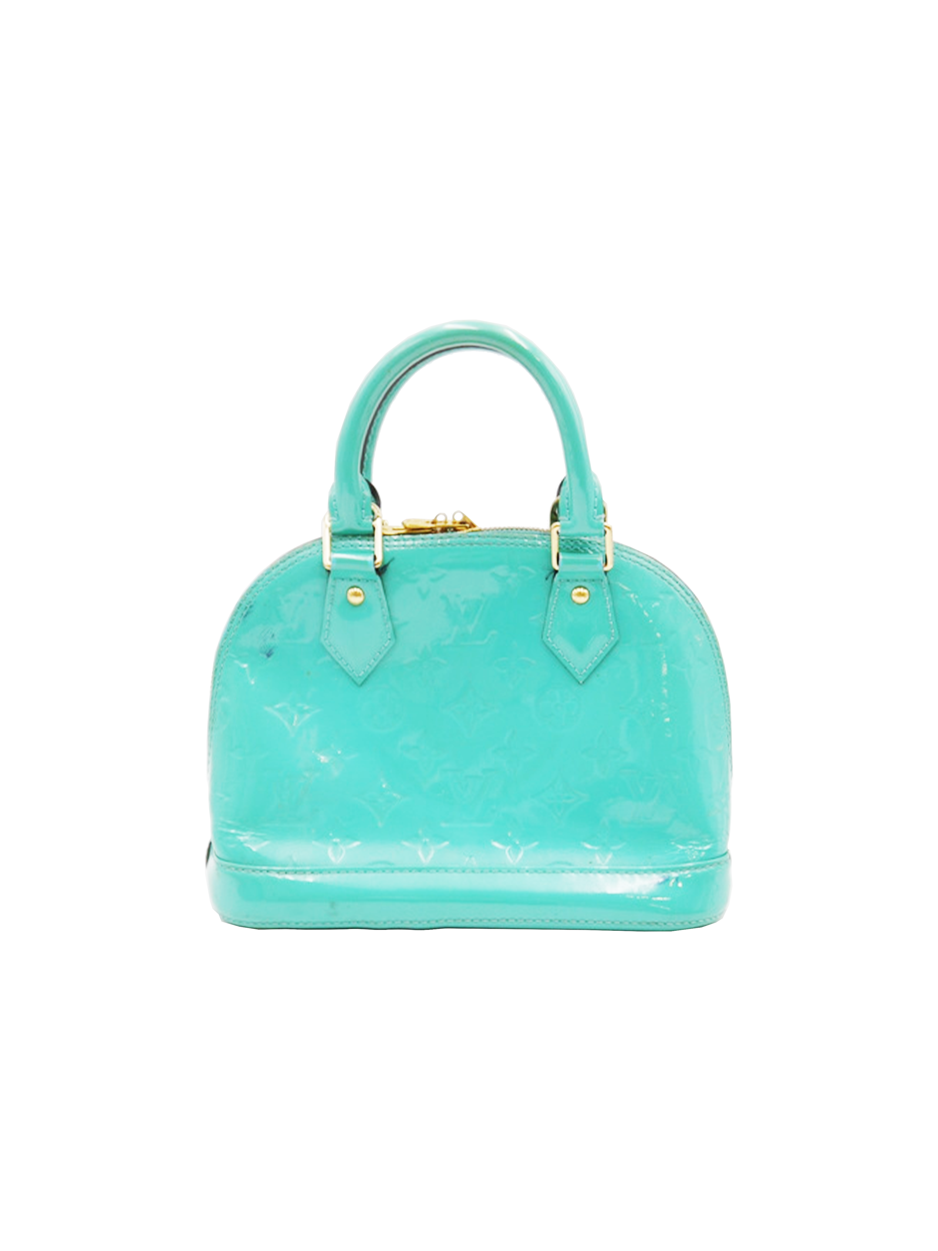 Louis Vuitton Epi Alma BB Turquoise