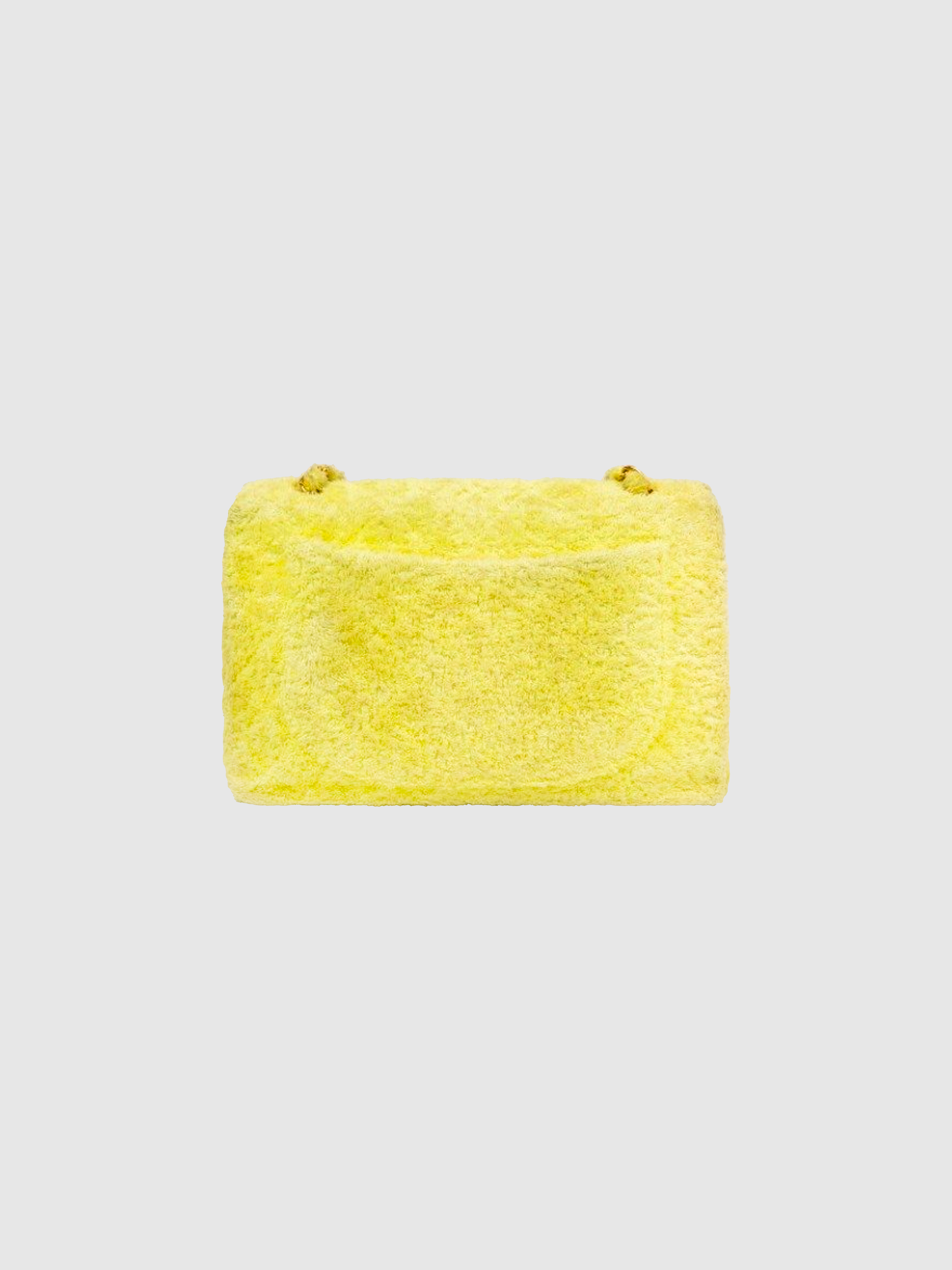 Chanel 1999 Yellow Terry Decamatlassé Shoulder Bag · INTO