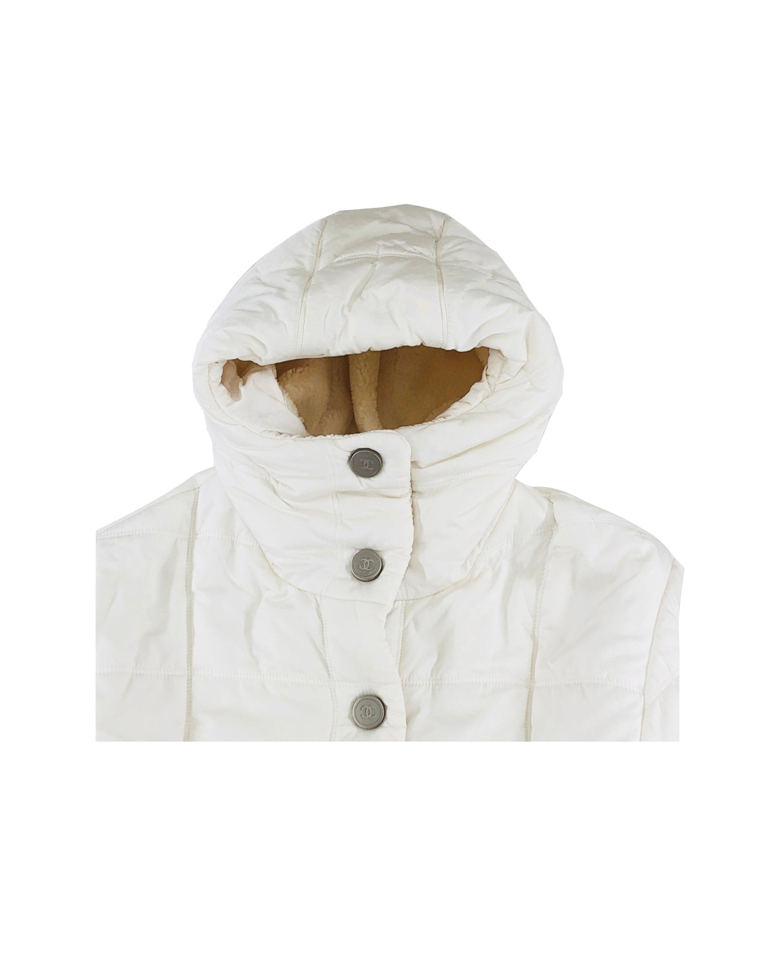 Chanel Sports White Rare Puffer Jacket · INTO