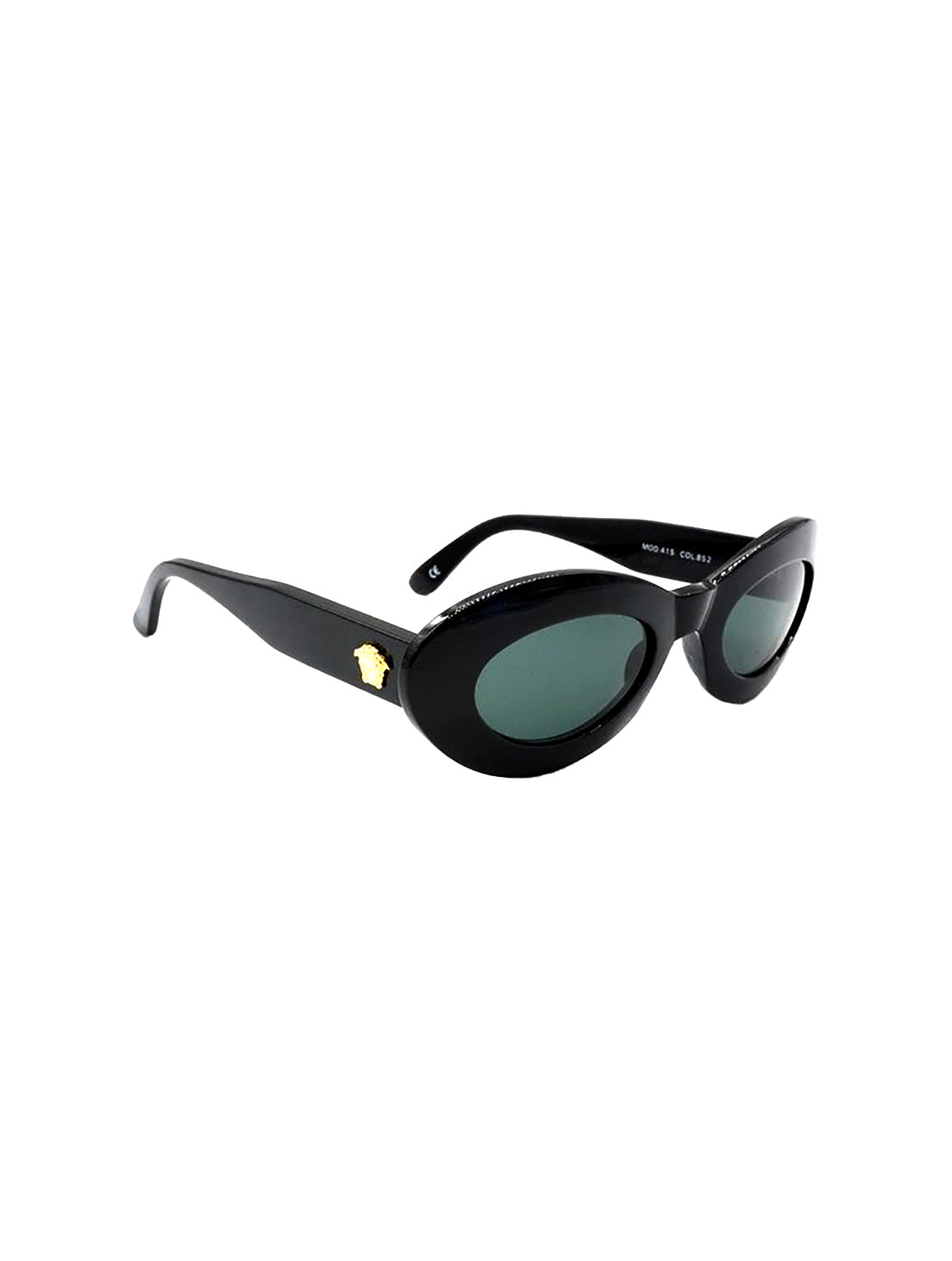 Versace 2000s Blue Tinted Rounded Sunglasses