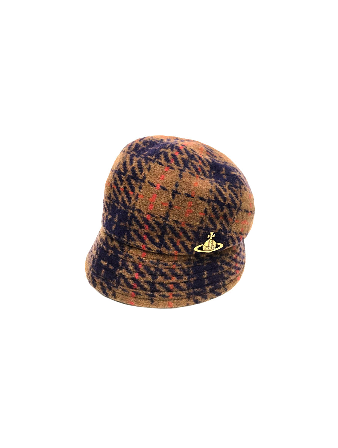 Vivienne Westwood 2000s Brown Plaid Hat