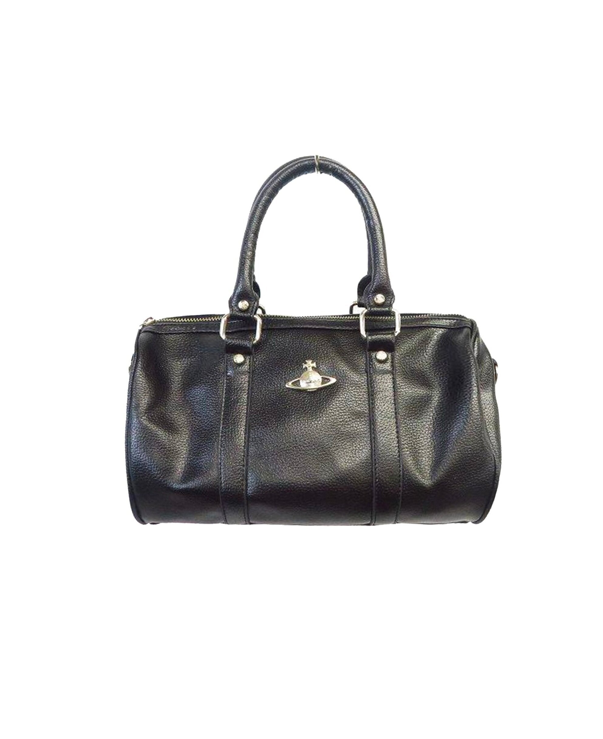Celine White/Black Leather Vintage Weekender Bag