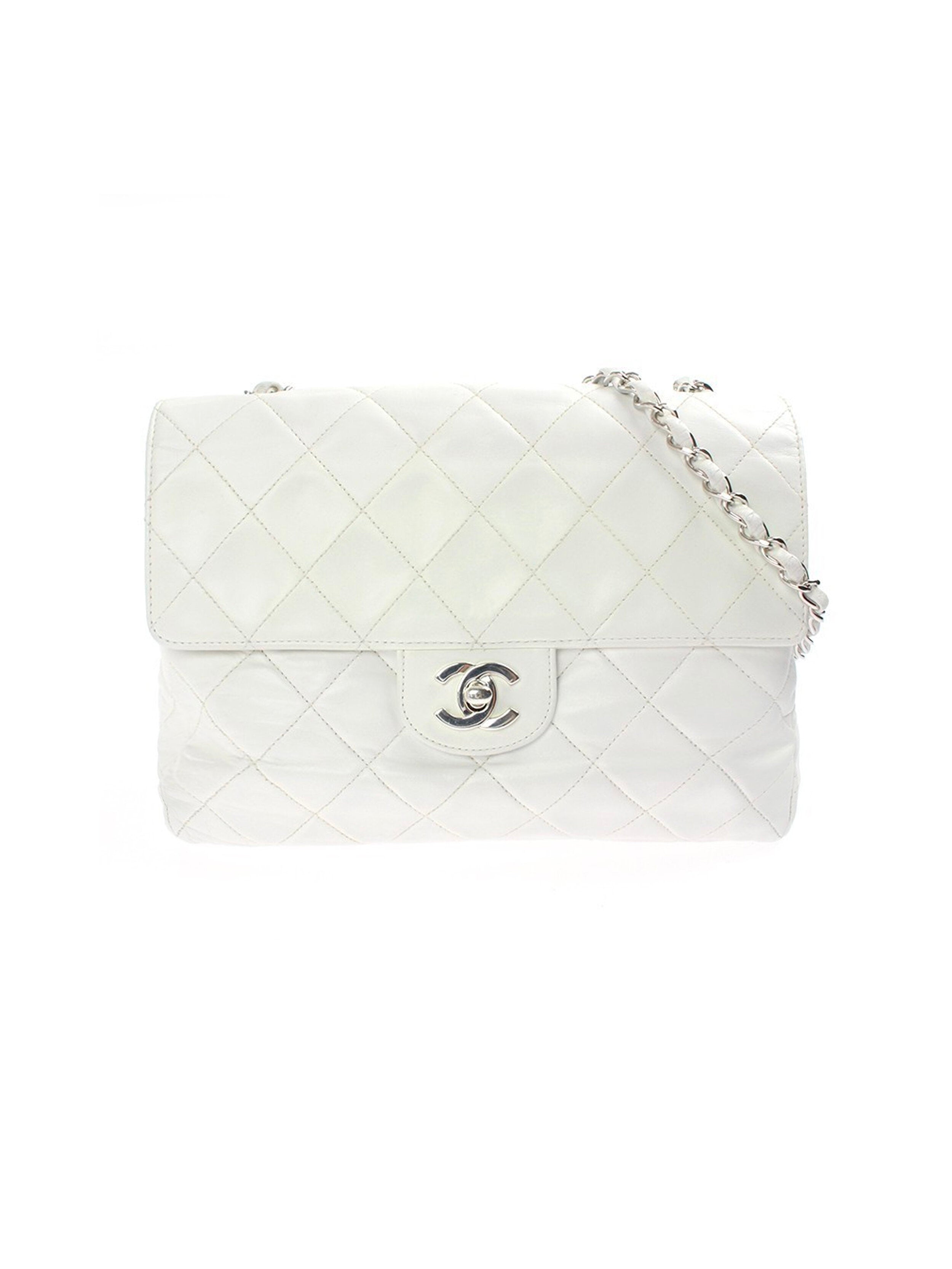 Black Quilted Caviar Classic Flap Mini Square Silver Hardware, 2005-2006