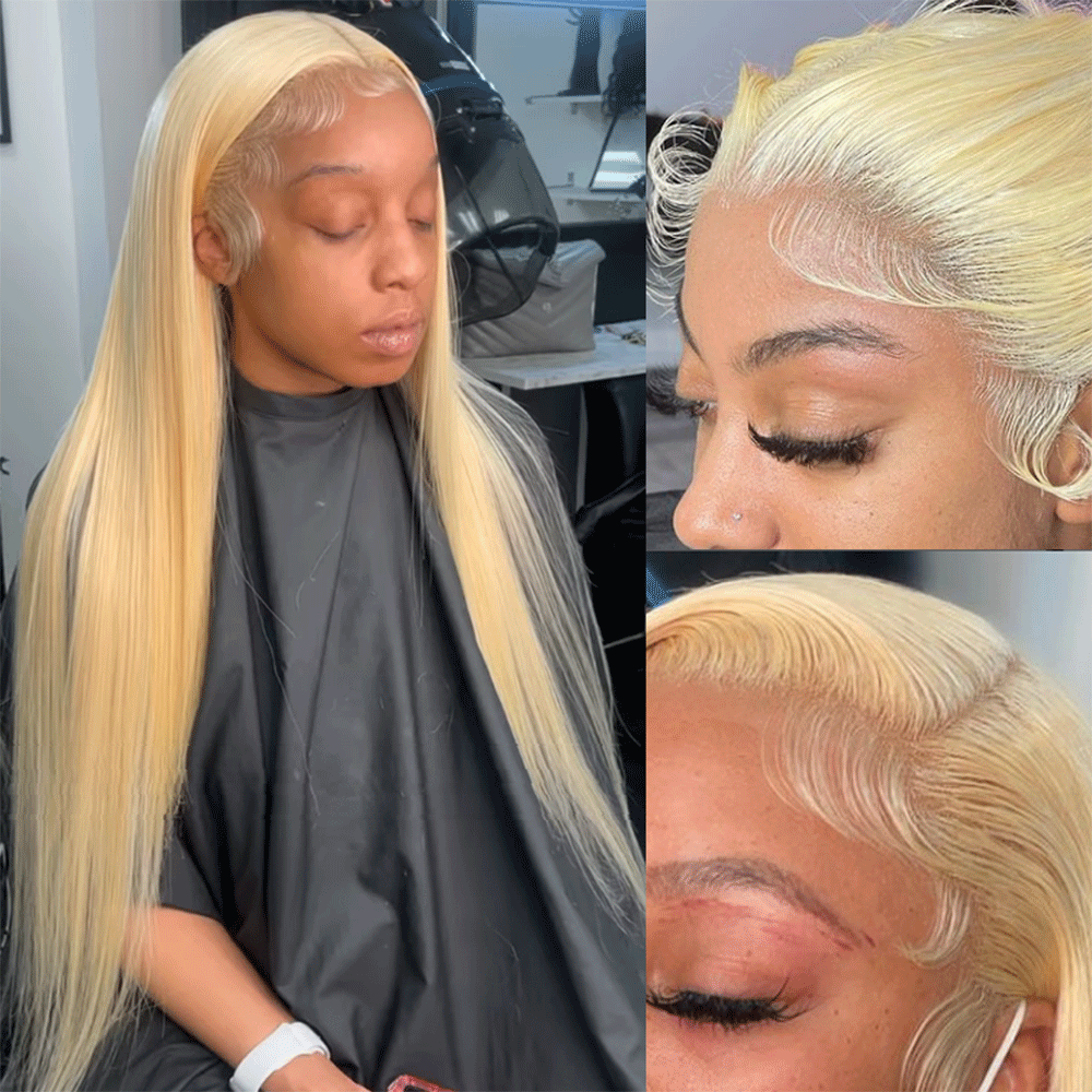 Berrys Hair 360 Full Lace Wig Human Hair Blonde Body Wave 613 Wigs 