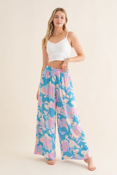 Pastel Petal Palazzo Pants