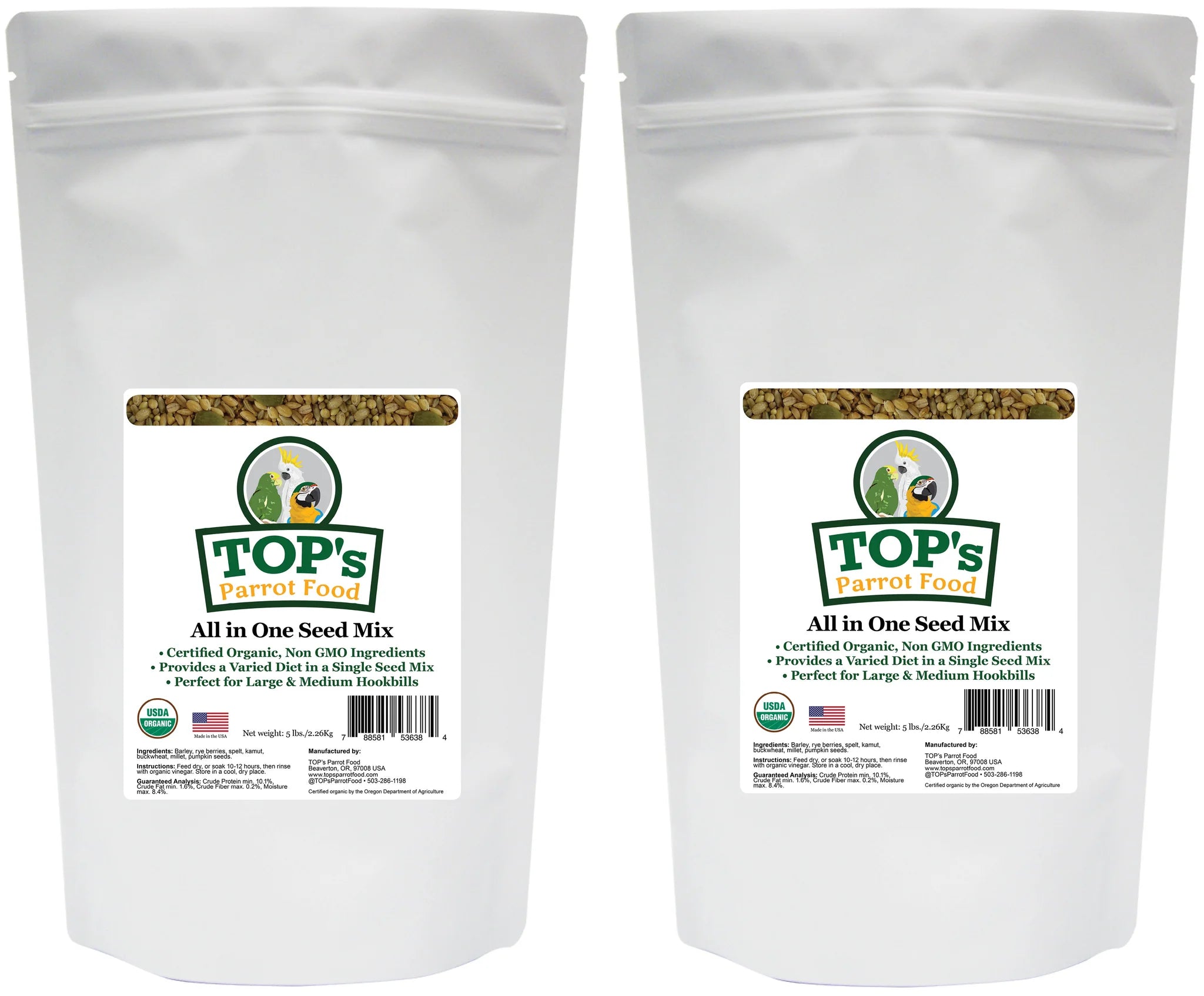 TOPS - 5lb. ALL IN ONE SEED  2-PACK (INCLUDES SHIPPING)