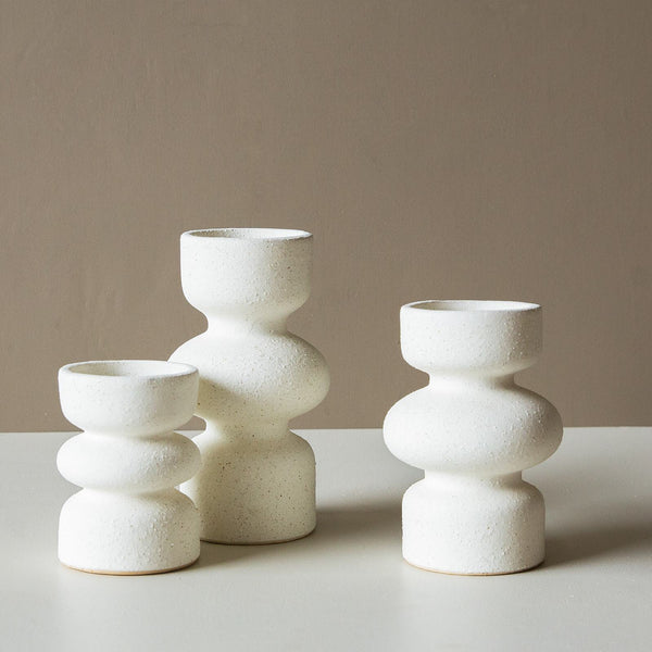 Ceramic Vase - Light beige - Home All