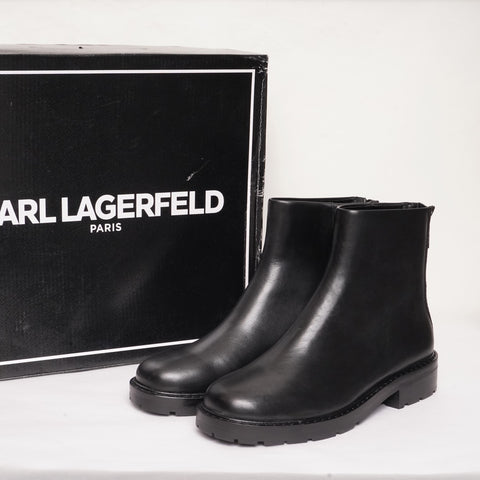 Karl Lagerfeld Paris Bootie カールラガーフェルド ブラック ショート ...