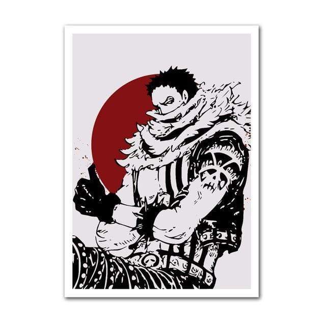 One Piece Charlotte Katakuri And The Blood Moon Poster One Piece Merch