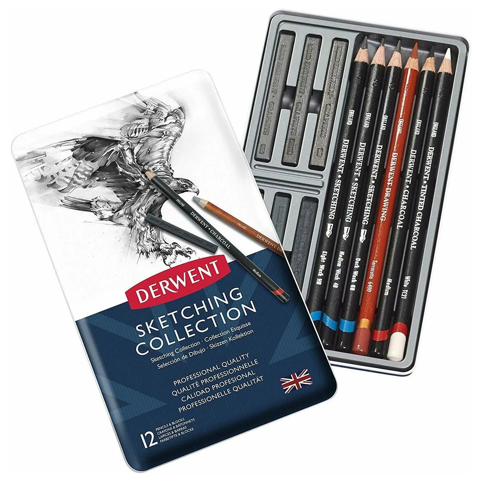 Doms Drawing Pencils for Sketching - Set of 6