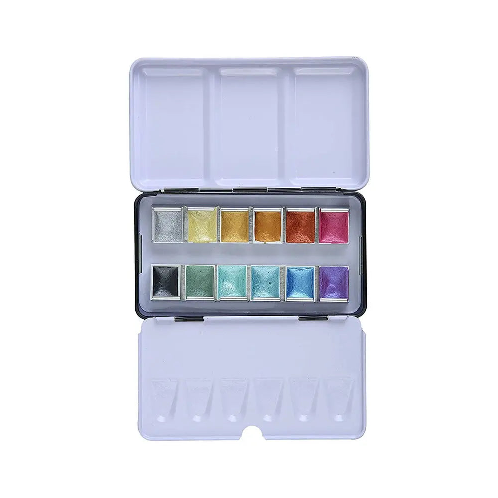 Brustro Empty Watercolour 48 Half Pan Metal Box (Pans Included)/Buy now ! –  BrustroShop