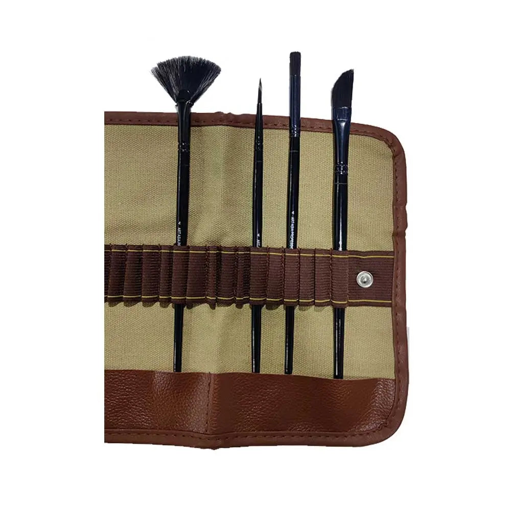 Paint Brush Roll Up Bag, Heavy Duty Watercolor Brush Pouch Oil Brushes Case Paint  Brush Holder, For Artist Students 