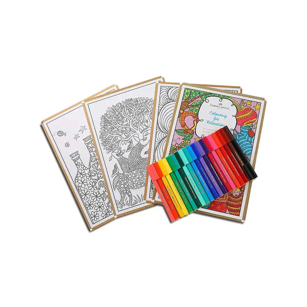 Faber-Castell Colouring Kit For Relaxation – Canvazo