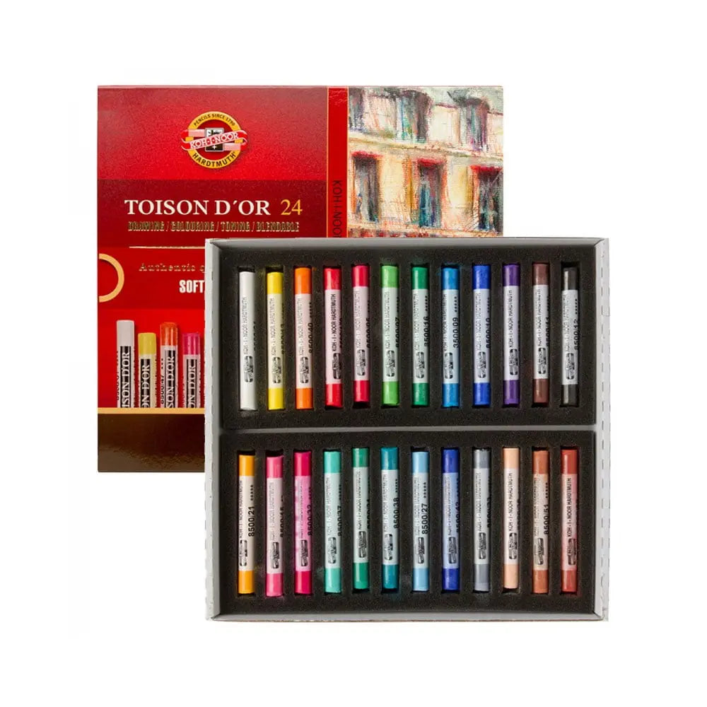 Koh-I-Noor Gioconda Soft Pastel Pencils 24 Assorted