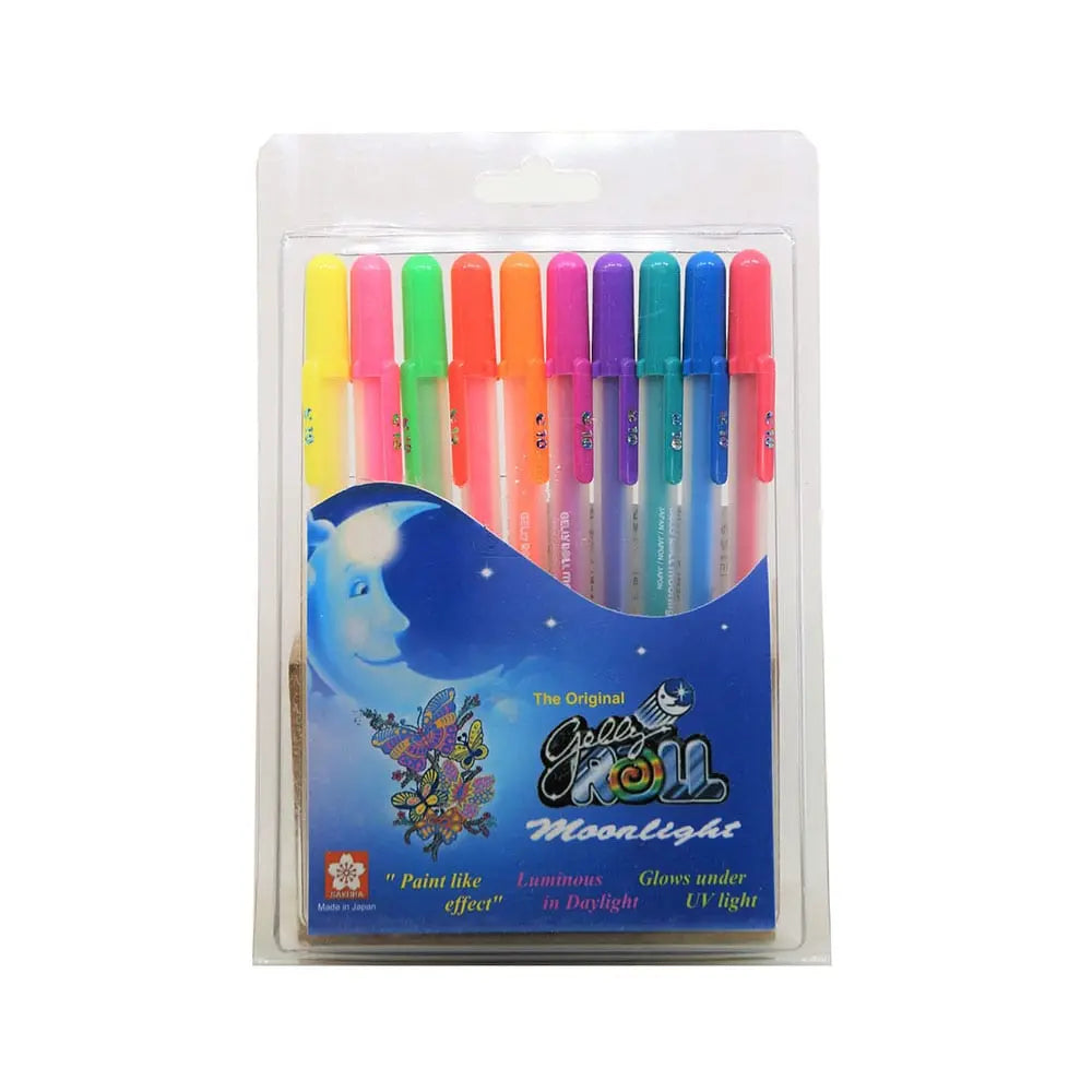 Sakura Gelly Roll Gel Pens - Bright White – 0.5 / 0.8 / 1.0mm - Wallet of 3