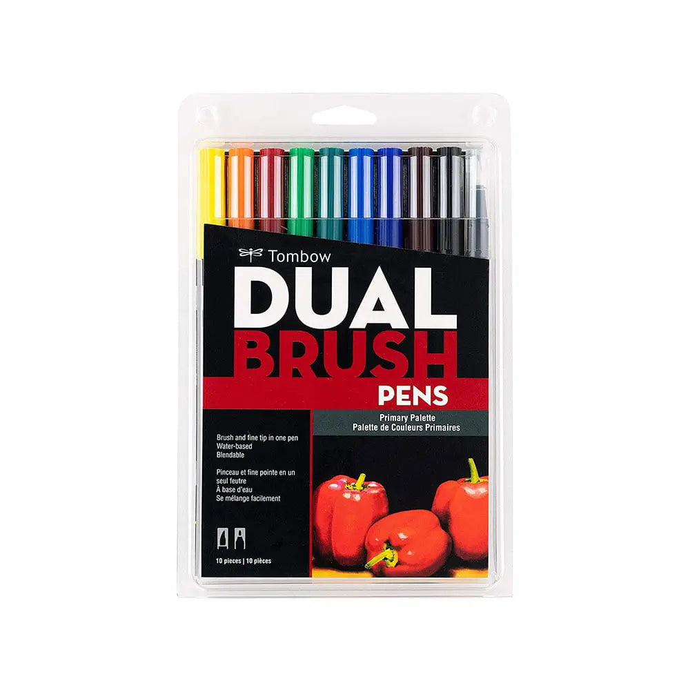 108-Piece Dual Brush Pen Set in Marker Case