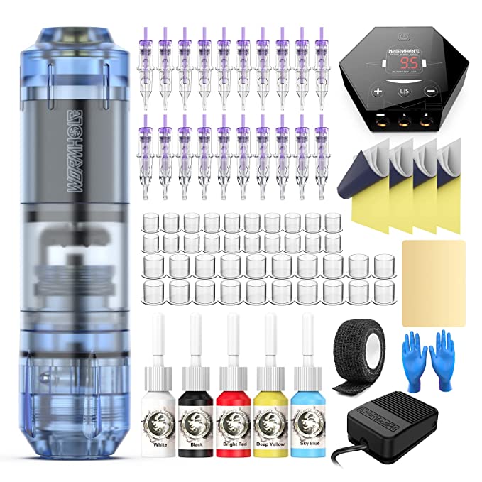 Wormhole Tattoo Pen Kit Cartridge Rotary Tattoo Kit Complete for Beginners Tattoo  Machine Kit Tattoo Gun Kit Tattoo Pen Type Machine Kit Professional Tattoo  Pen Kit WTK080  Amazonin Beauty