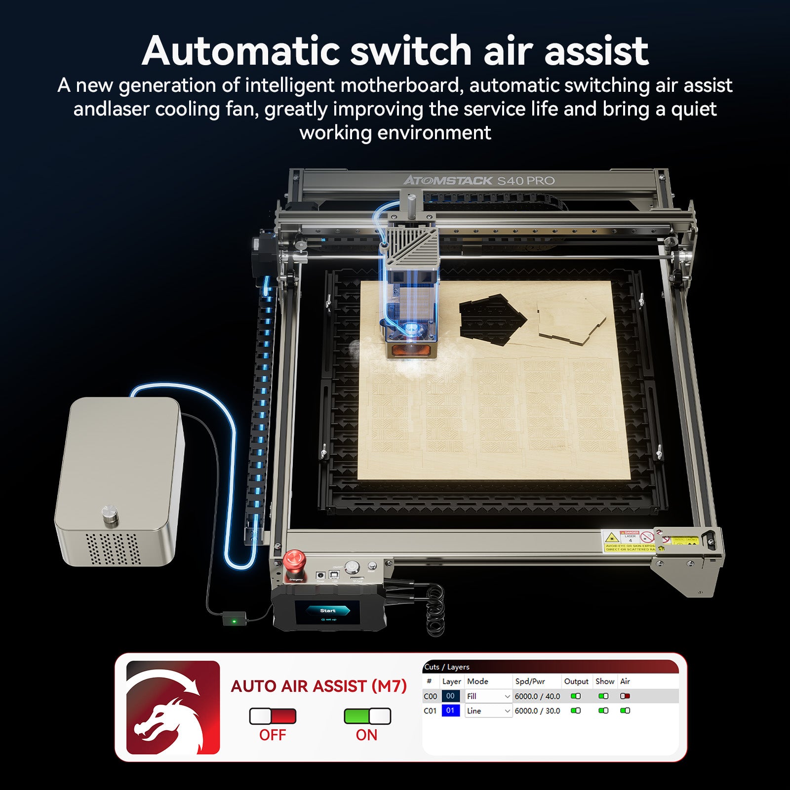 Pre-sale】Atomstack S20 Max 20w Large Size Eye Protection Laser Engrav