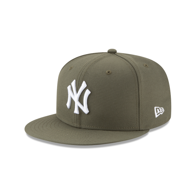 olive fitted cap