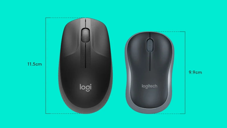 Logitech M190  M191 Full-Size Wireless Mouse (Charcoal, Blue, Red)