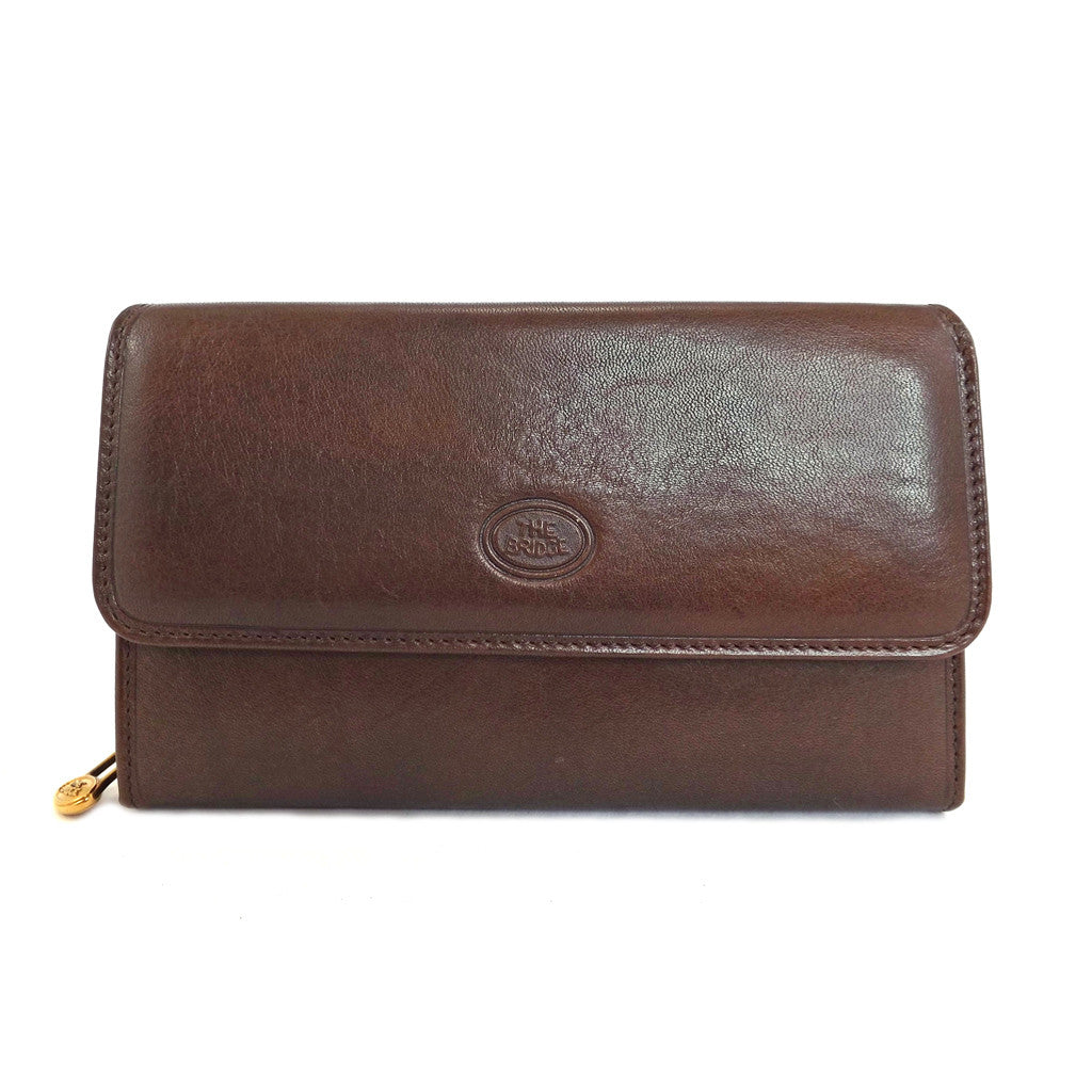 The Bridge Large Leather Wallet Purse - Style: 01772601 – Cox&#39;s Leather Shop