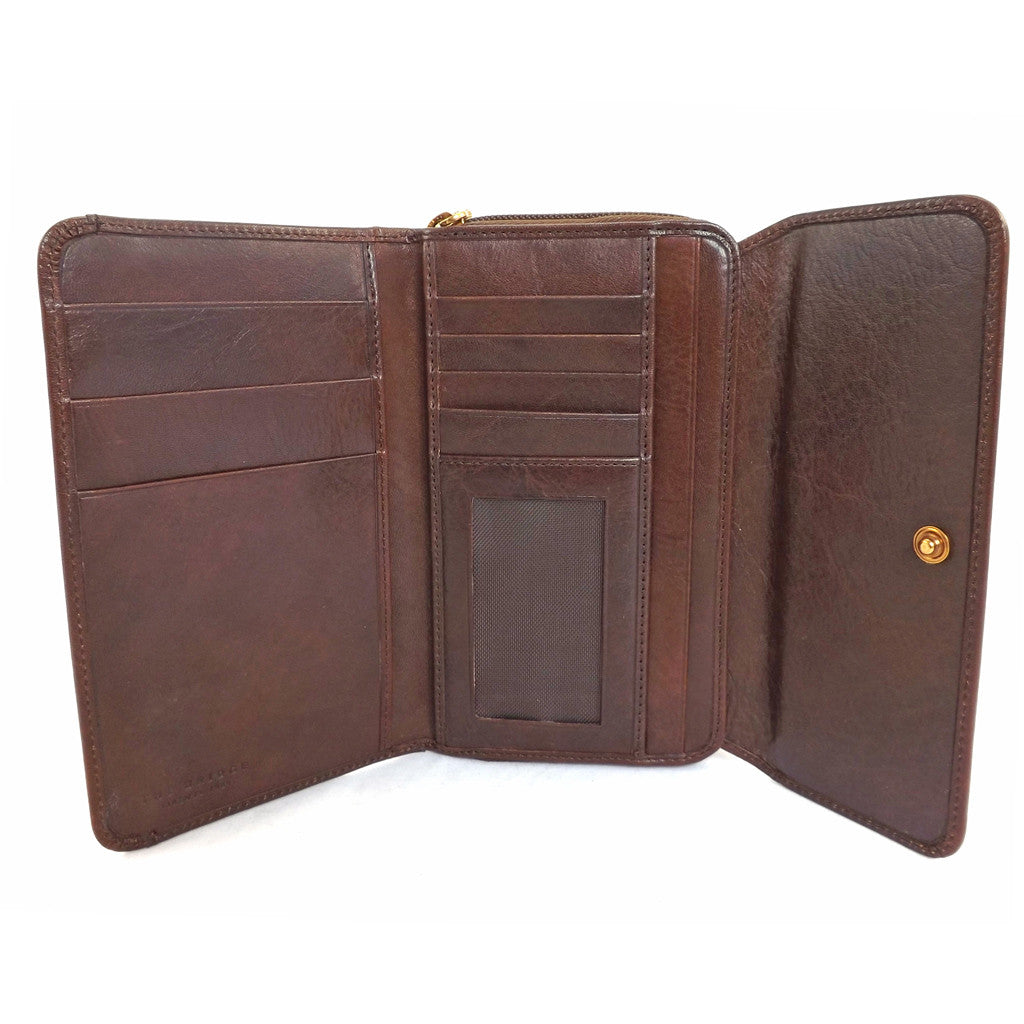 The Bridge Large Leather Wallet Purse - Style: 01772601 – Cox&#39;s Leather Shop