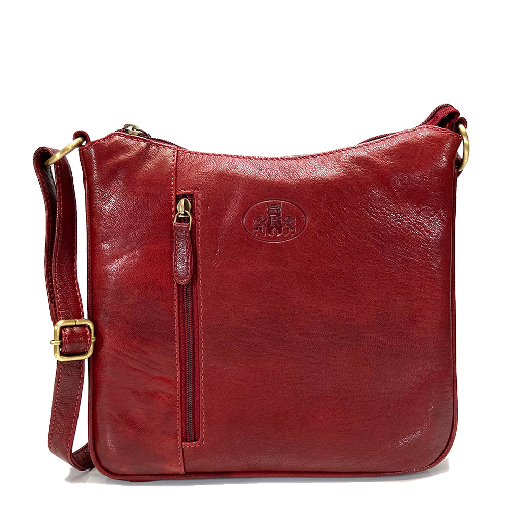 Rowallan Leather Cross Body Bag - Style: 31-1977 Supatra - Red – Cox's ...