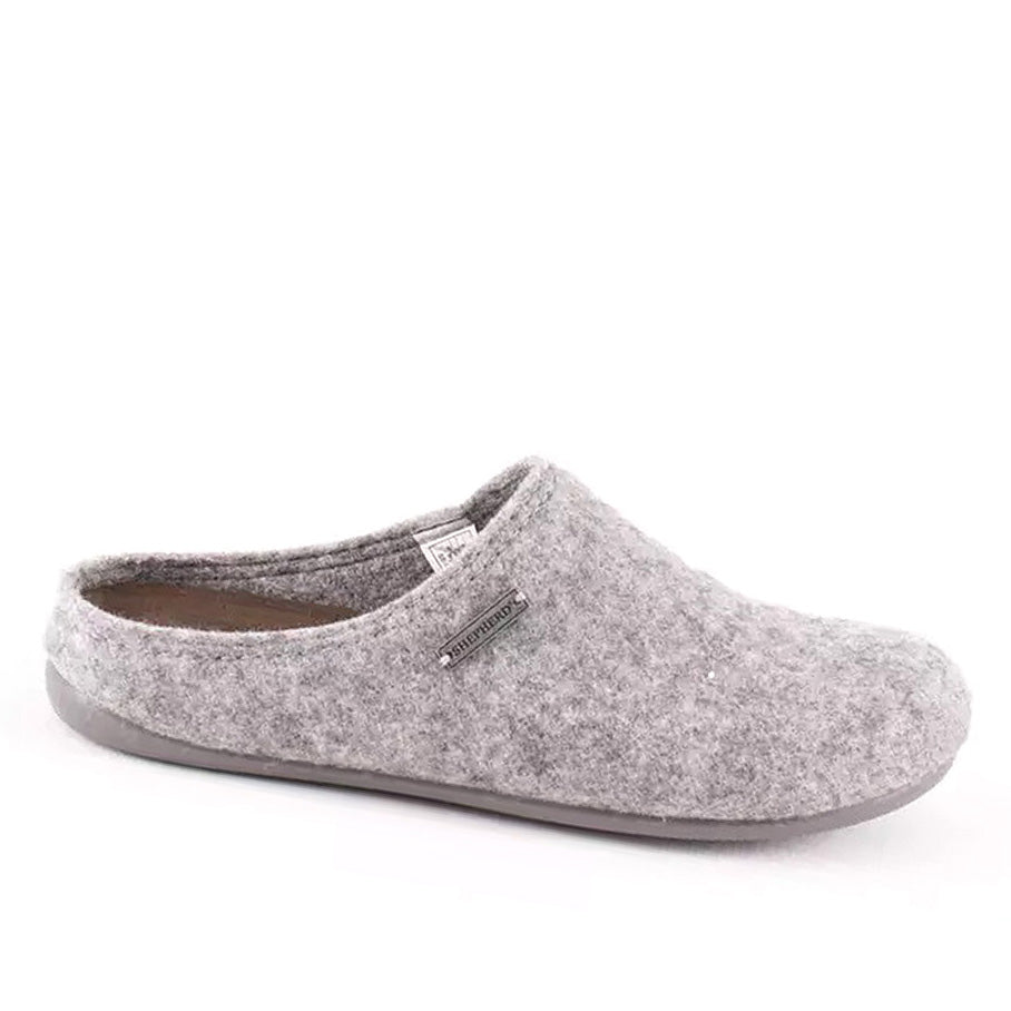 Shepherd Wool Mule Slipper - Style: Cilla - Grey – Cox's Leather Shop