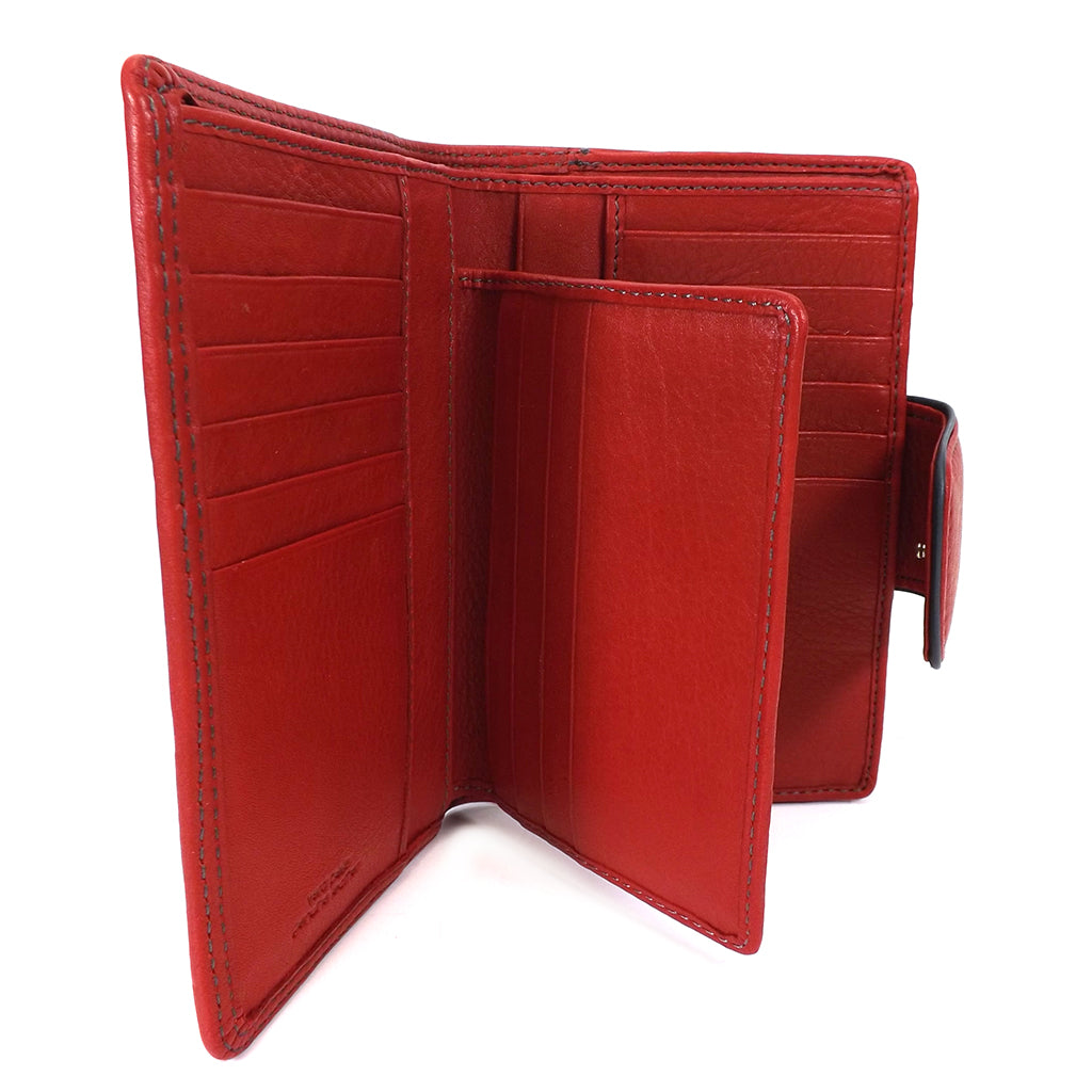 Gianni Conti Medium Wallet Purse - Style: 588356 - Red – Cox's Leather Shop